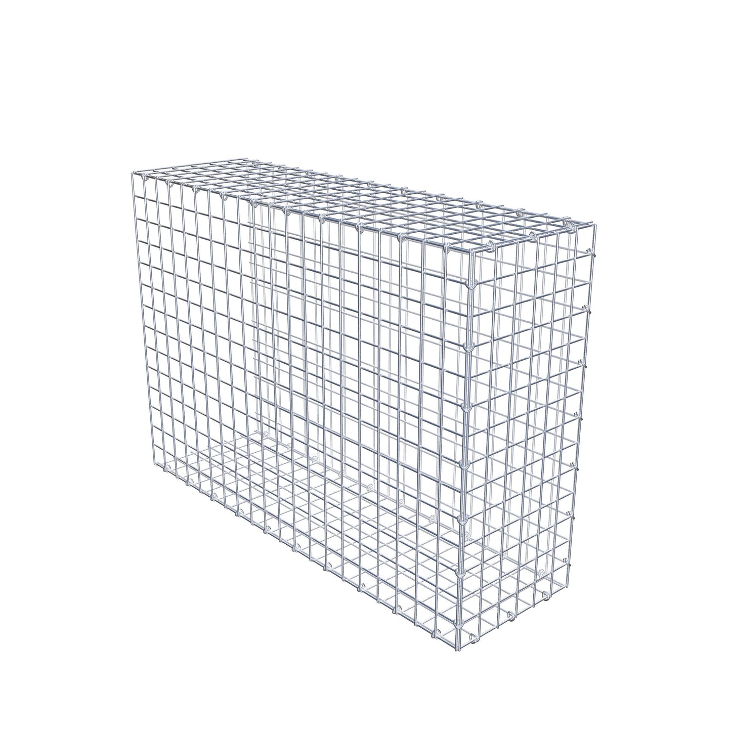 Mounted gabion type 2 100 cm x 70 cm x 30 cm (L x H x D), mesh size 5 cm x 5 cm, C-ring