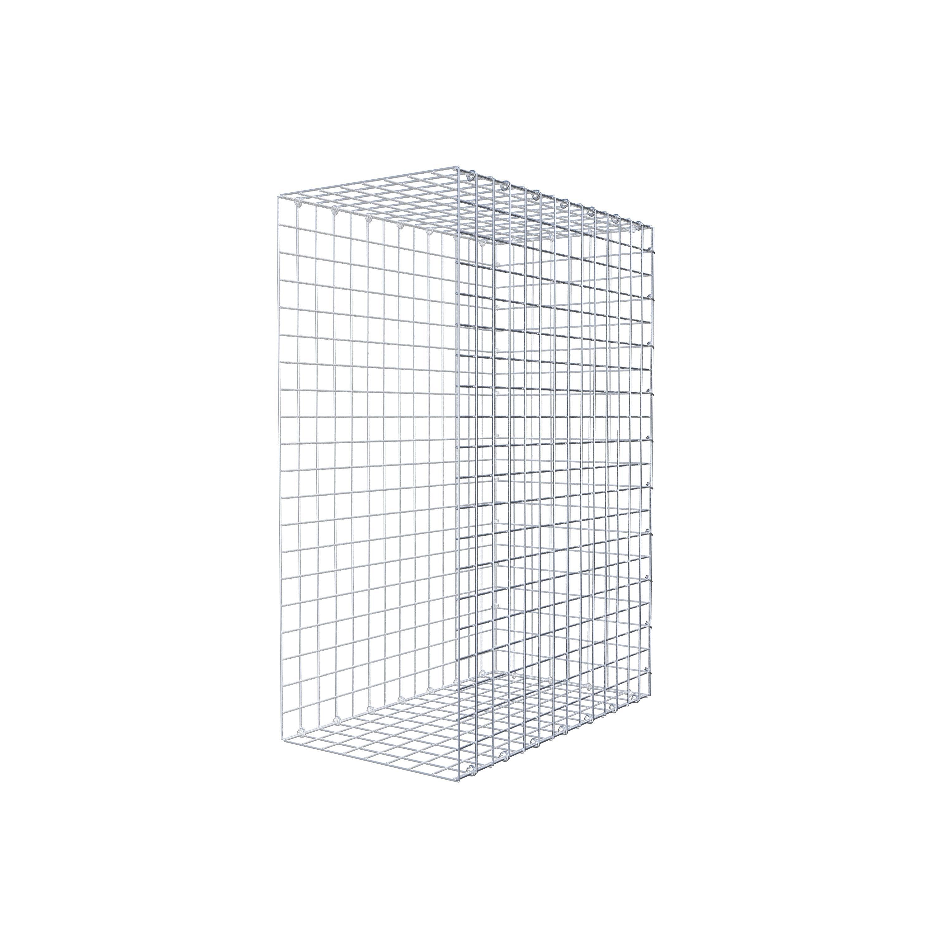 Monteret gabion type 2 100 cm x 70 cm x 40 cm (L x H x D), maskestørrelse 5 cm x 5 cm, C-ring