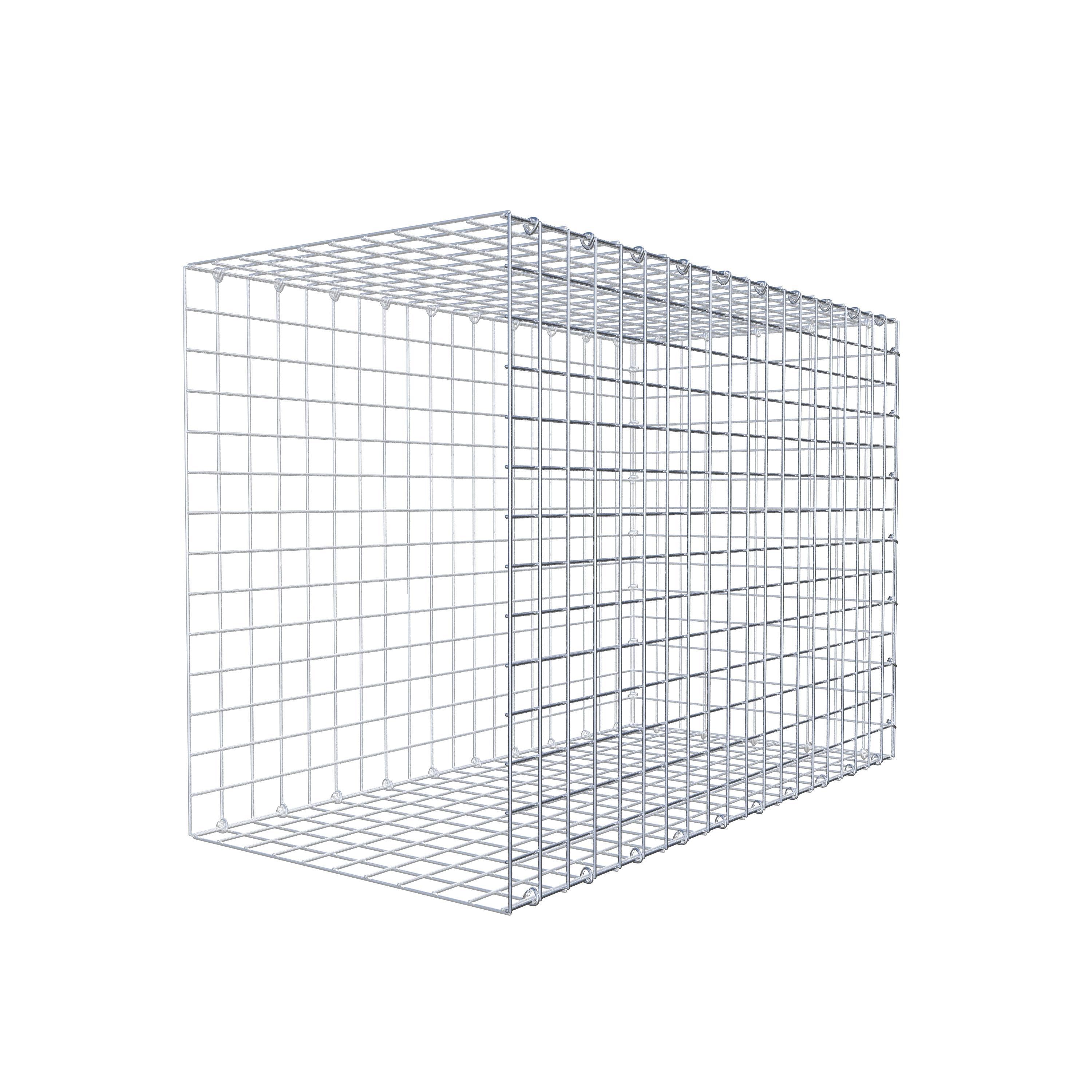 Mounted gabion type 2 100 cm x 70 cm x 50 cm (L x H x D), mesh size 5 cm x 5 cm, C-ring