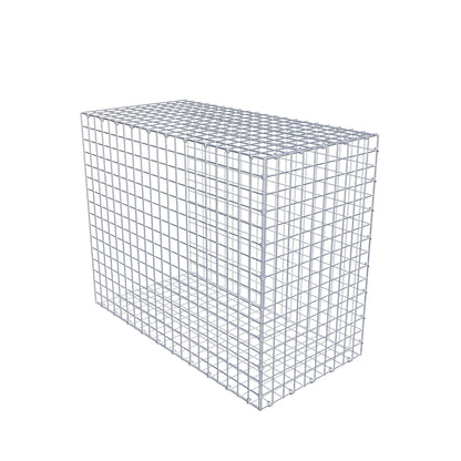 Mounted gabion type 2 100 cm x 80 cm x 50 cm (L x H x D), mesh size 5 cm x 5 cm, C-ring