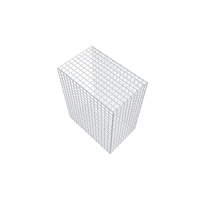 Mounted gabion type 2 100 cm x 80 cm x 50 cm (L x H x D), mesh size 5 cm x 5 cm, C-ring