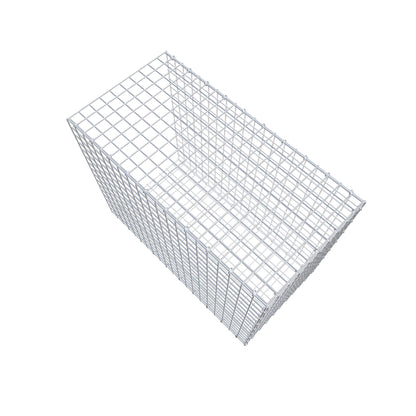 Mounted gabion type 2 100 cm x 80 cm x 50 cm (L x H x D), mesh size 5 cm x 5 cm, C-ring