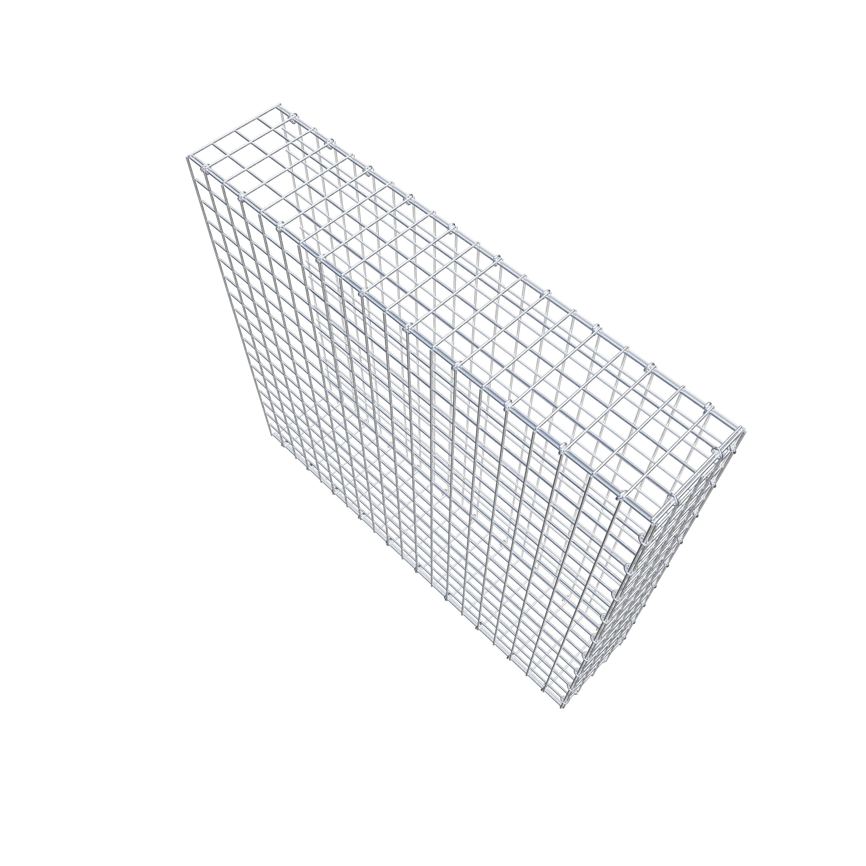 Mounted gabion type 2 100 cm x 90 cm x 20 cm (L x H x D), mesh size 5 cm x 5 cm, C-ring