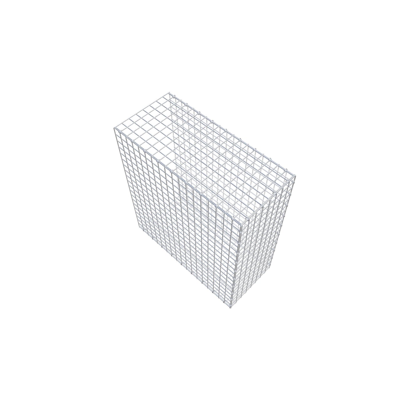 Gavión complementario de tipo 2 100 cm x 90 cm x 40 cm (largo x alto x fondo), malla 5 cm x 5 cm, anillo en C