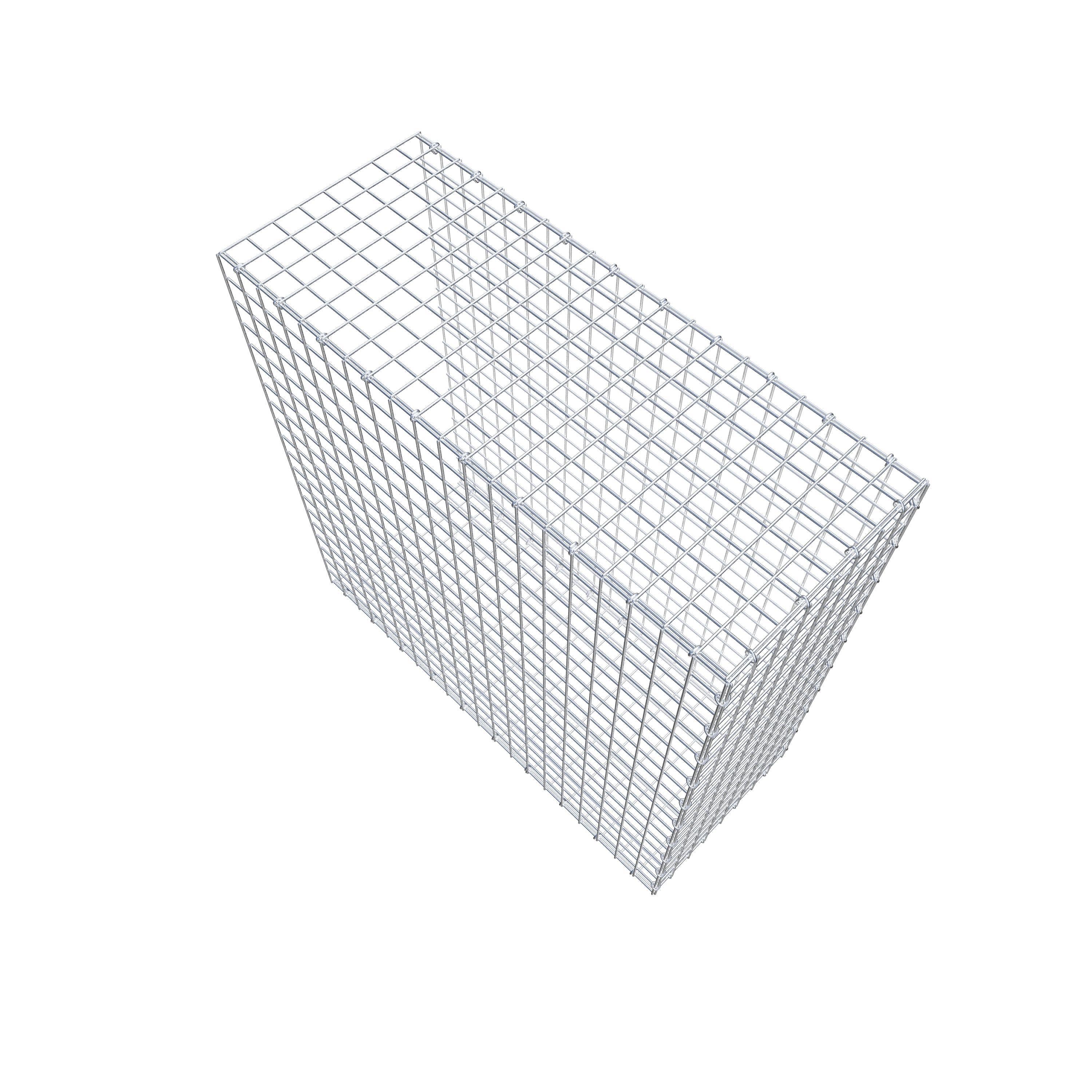 Monteret gabion type 2 100 cm x 100 cm x 40 cm (L x H x D), maskestørrelse 5 cm x 5 cm, C-ring