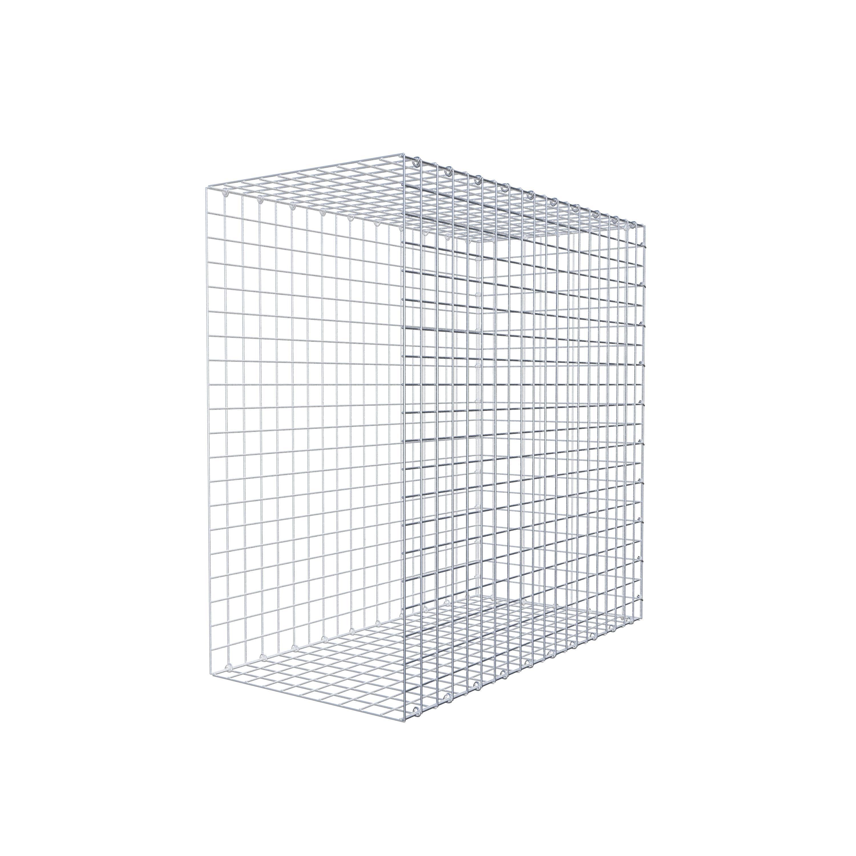 Monteret gabion type 2 100 cm x 100 cm x 50 cm (L x H x D), maskestørrelse 5 cm x 5 cm, C-ring