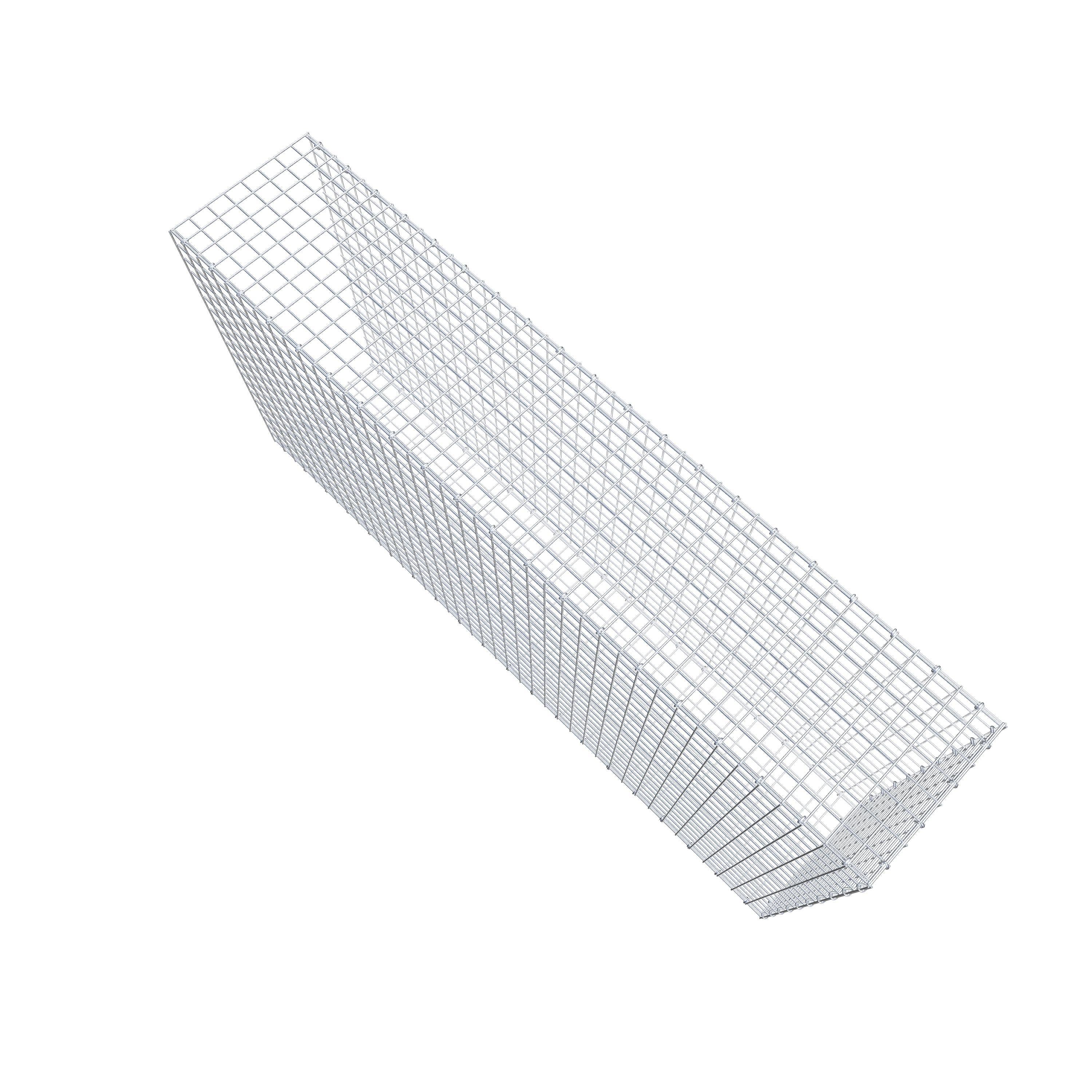 Anbaugabione Typ 2 200 cm x 100 cm x 40 cm (L x H x T), Maschenweite 5 cm x 5 cm, C-Ring