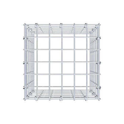 Monteret gabion type 3 30 cm x 30 cm x 30 cm (L x H x D), maskestørrelse 5 cm x 5 cm, C-ring