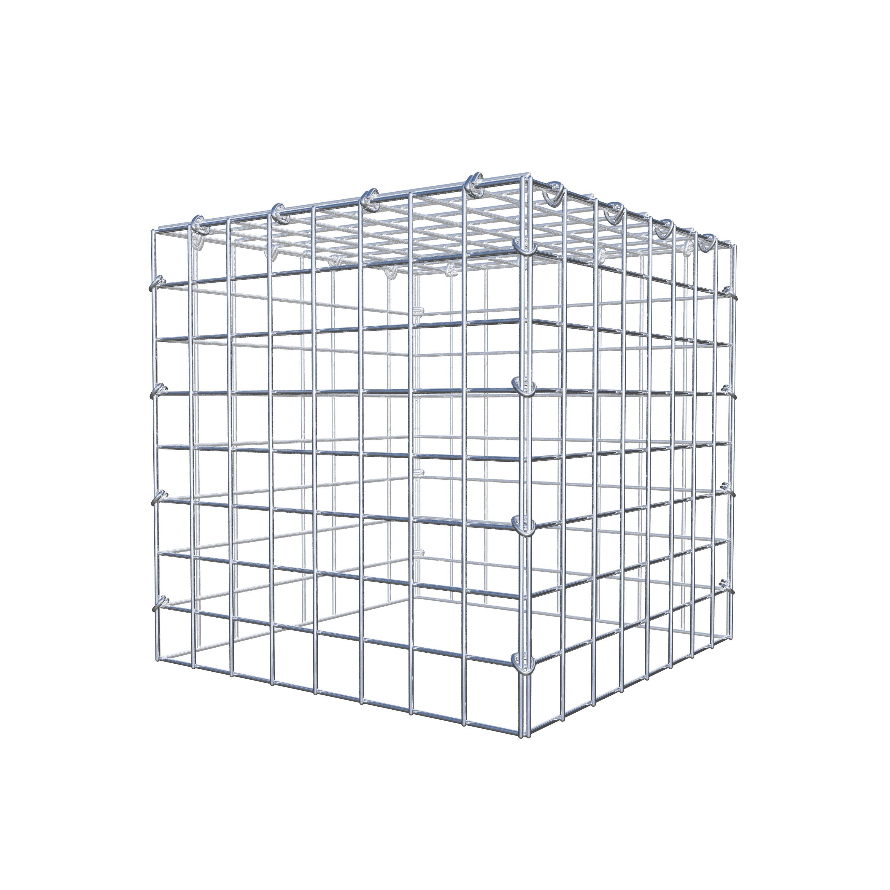 Monteret gabion type 3 40 cm x 40 cm x 40 cm (L x H x D), maskestørrelse 5 cm x 5 cm, C-ring