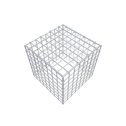 Mounted gabion type 3 40 cm x 40 cm x 40 cm (L x H x D), mesh size 5 cm x 5 cm, C-ring