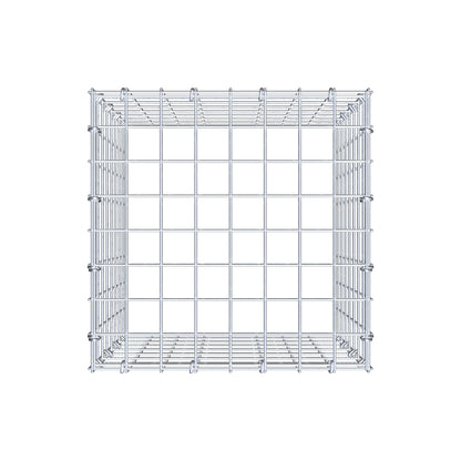 Mounted gabion type 3 40 cm x 40 cm x 40 cm (L x H x D), mesh size 5 cm x 5 cm, C-ring