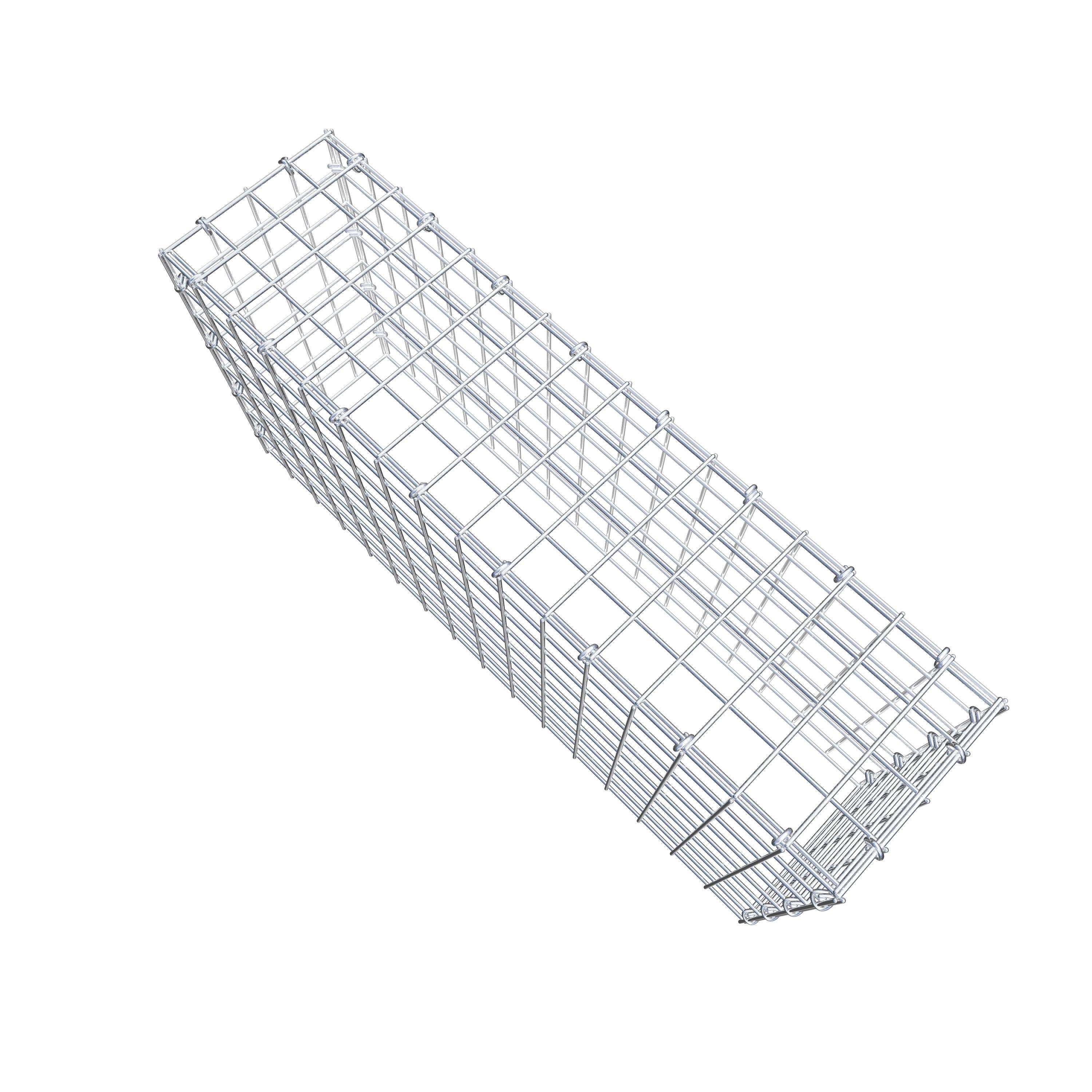 Anbaugabione Typ 3 80 cm x 40 cm x 20 cm (L x H x T), Maschenweite 5 cm x 5 cm, C-Ring