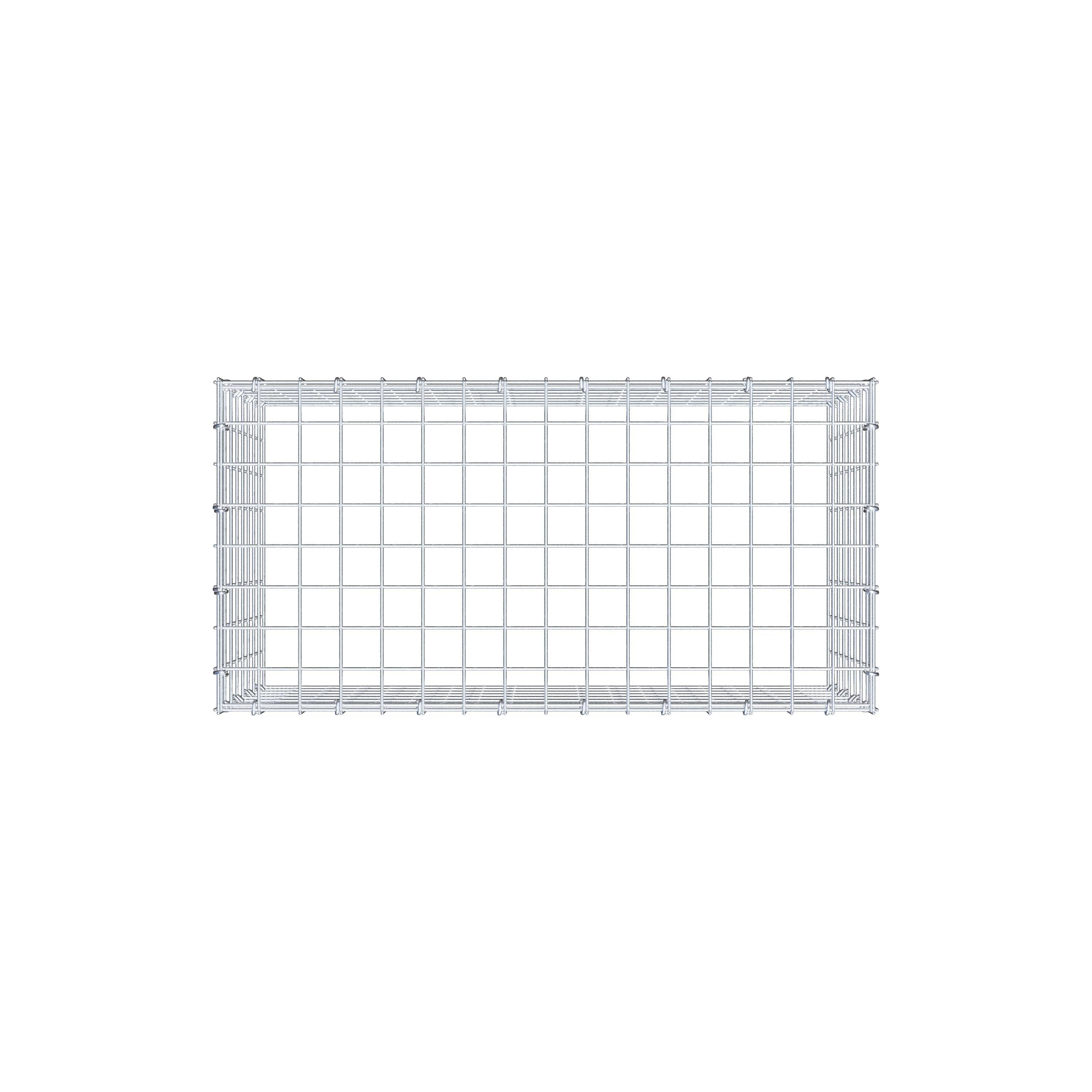 Mounted gabion type 3 80 cm x 40 cm x 40 cm (L x H x D), mesh size 5 cm x 5 cm, C-ring