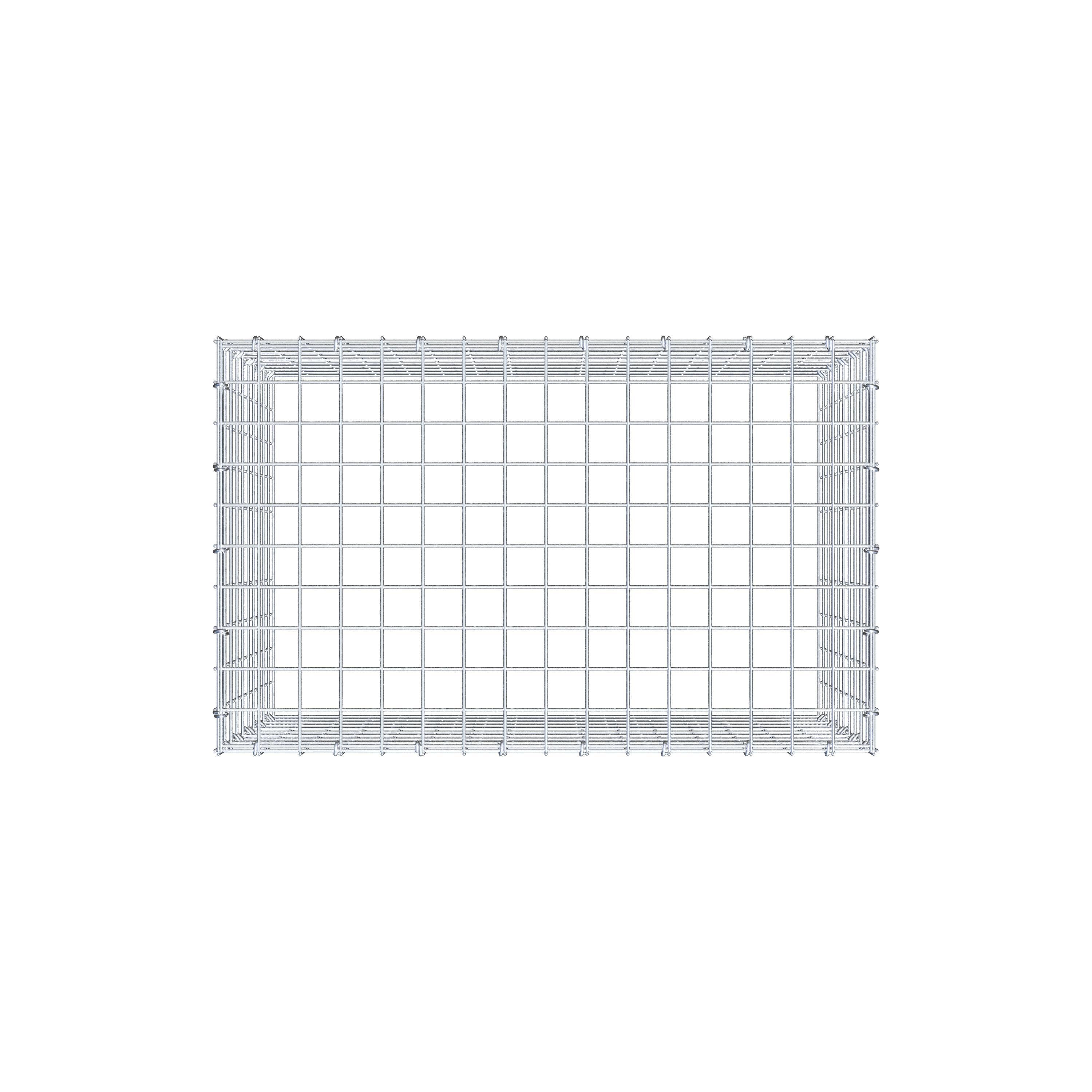 Monteret gabion type 3 80 cm x 50 cm x 50 cm (L x H x D), maskestørrelse 5 cm x 5 cm, C-ring