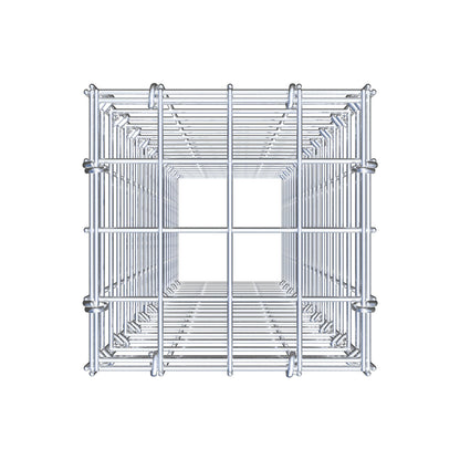 Mounted gabion type 3 100 cm x 20 cm x 20 cm (L x H x D), mesh size 5 cm x 5 cm, C-ring