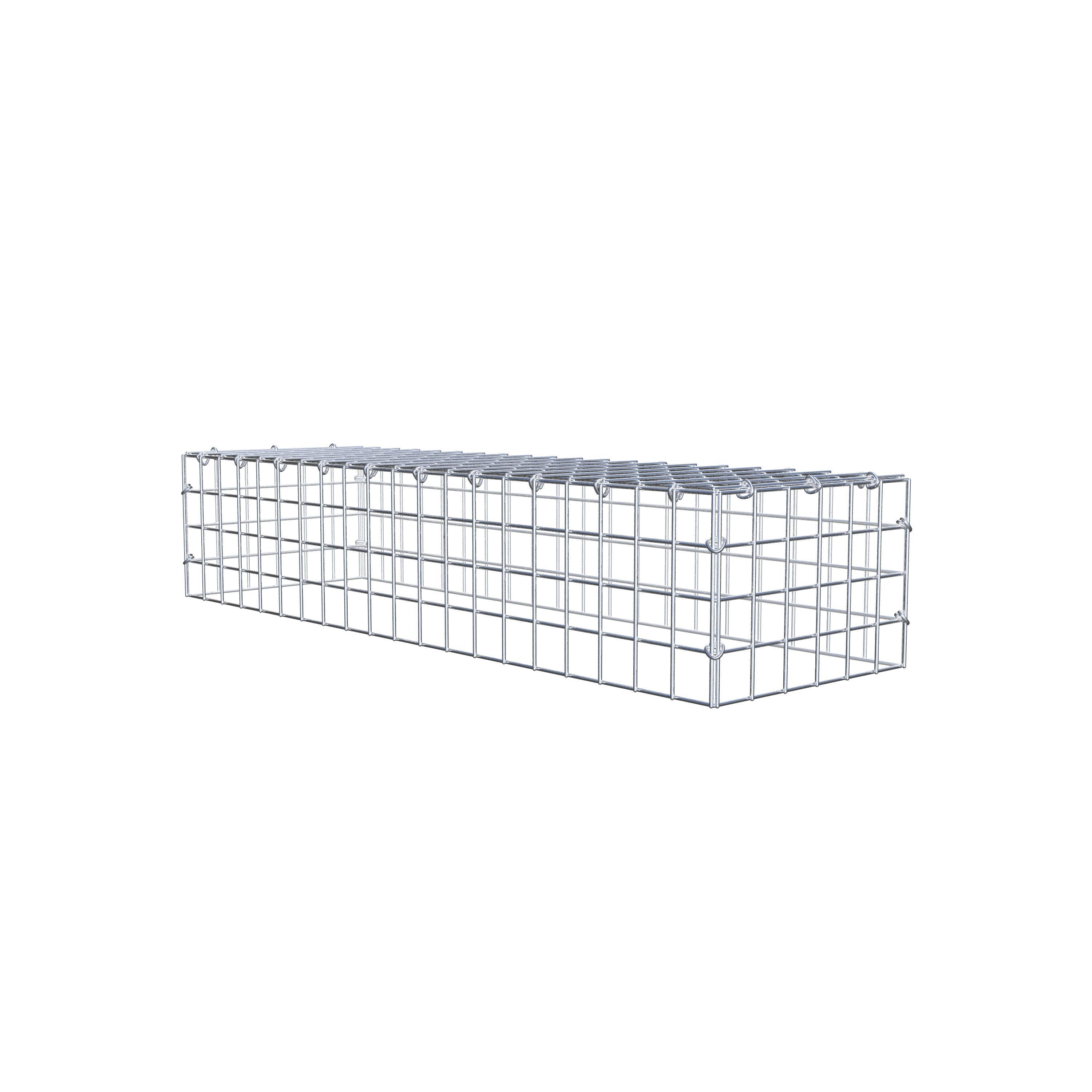 Anbaugabione Typ 3 100 cm x 20 cm x 30 cm (L x H x T), Maschenweite 5 cm x 5 cm, C-Ring