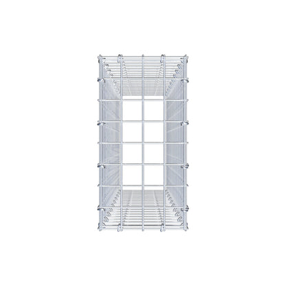 Gavión complementario de tipo 3 100 cm x 20 cm x 40 cm (L x A x P), malla 5 cm x 5 cm, anillo en C