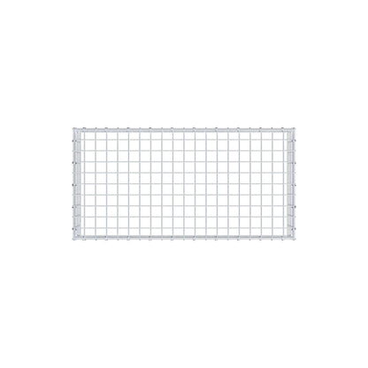 Monteret gabion type 3 100 cm x 20 cm x 50 cm (L x H x D), maskestørrelse 5 cm x 5 cm, C-ring