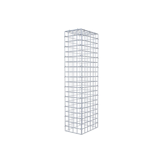 Monteret gabion type 3 100 cm x 30 cm x 20 cm (L x H x D), maskestørrelse 5 cm x 5 cm, C-ring
