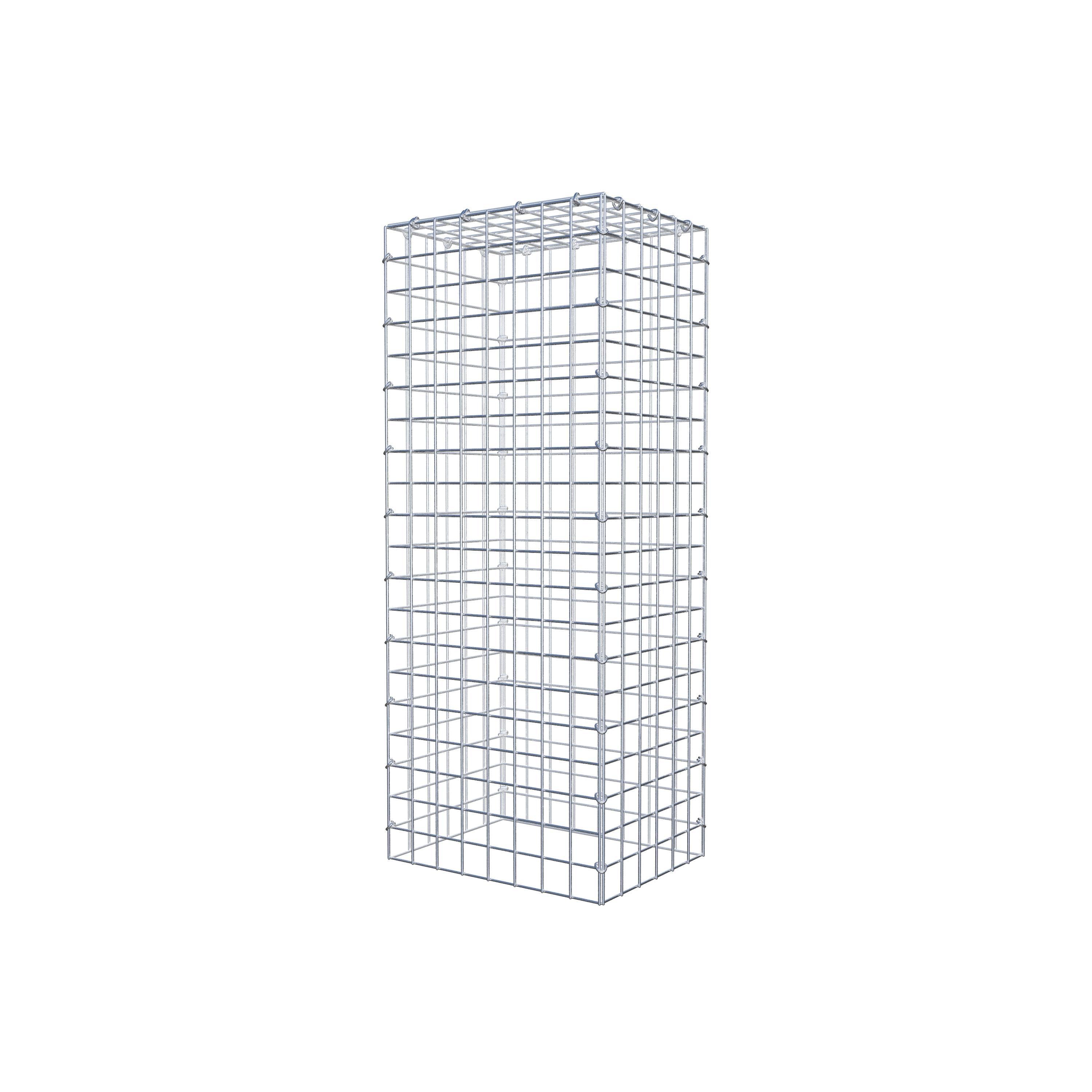 Monteret gabion type 3 100 cm x 30 cm x 40 cm (L x H x D), maskestørrelse 5 cm x 5 cm, C-ring