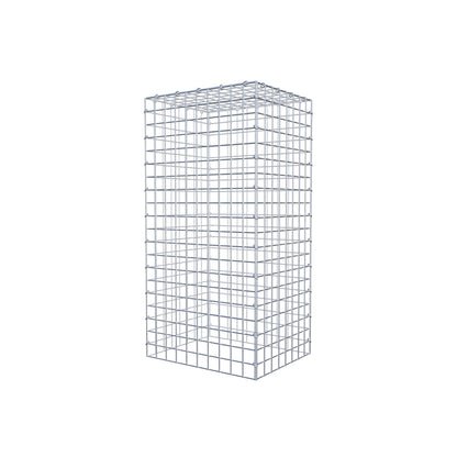 Typ 3 påbyggnadsgabion 100 cm x 40 cm x 50 cm (L x H x D), maskstorlek 5 cm x 5 cm, C-ring
