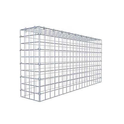 Typ 3 påbyggnadsgabion 100 cm x 50 cm x 20 cm (L x H x D), maskstorlek 5 cm x 5 cm, C-ring