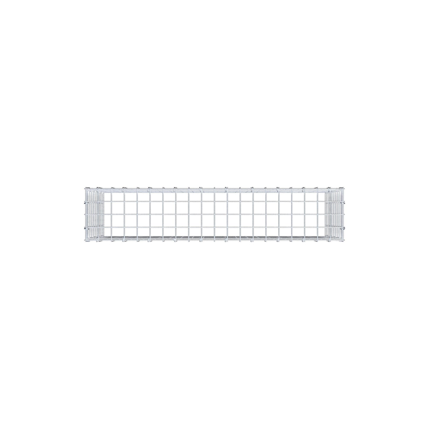 Typ 3 påbyggnadsgabion 100 cm x 50 cm x 20 cm (L x H x D), maskstorlek 5 cm x 5 cm, C-ring