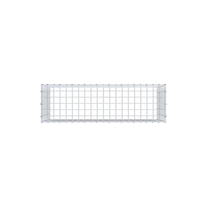 Anbaugabione Typ 3 100 cm x 50 cm x 30 cm (L x H x T), Maschenweite 5 cm x 5 cm, C-Ring