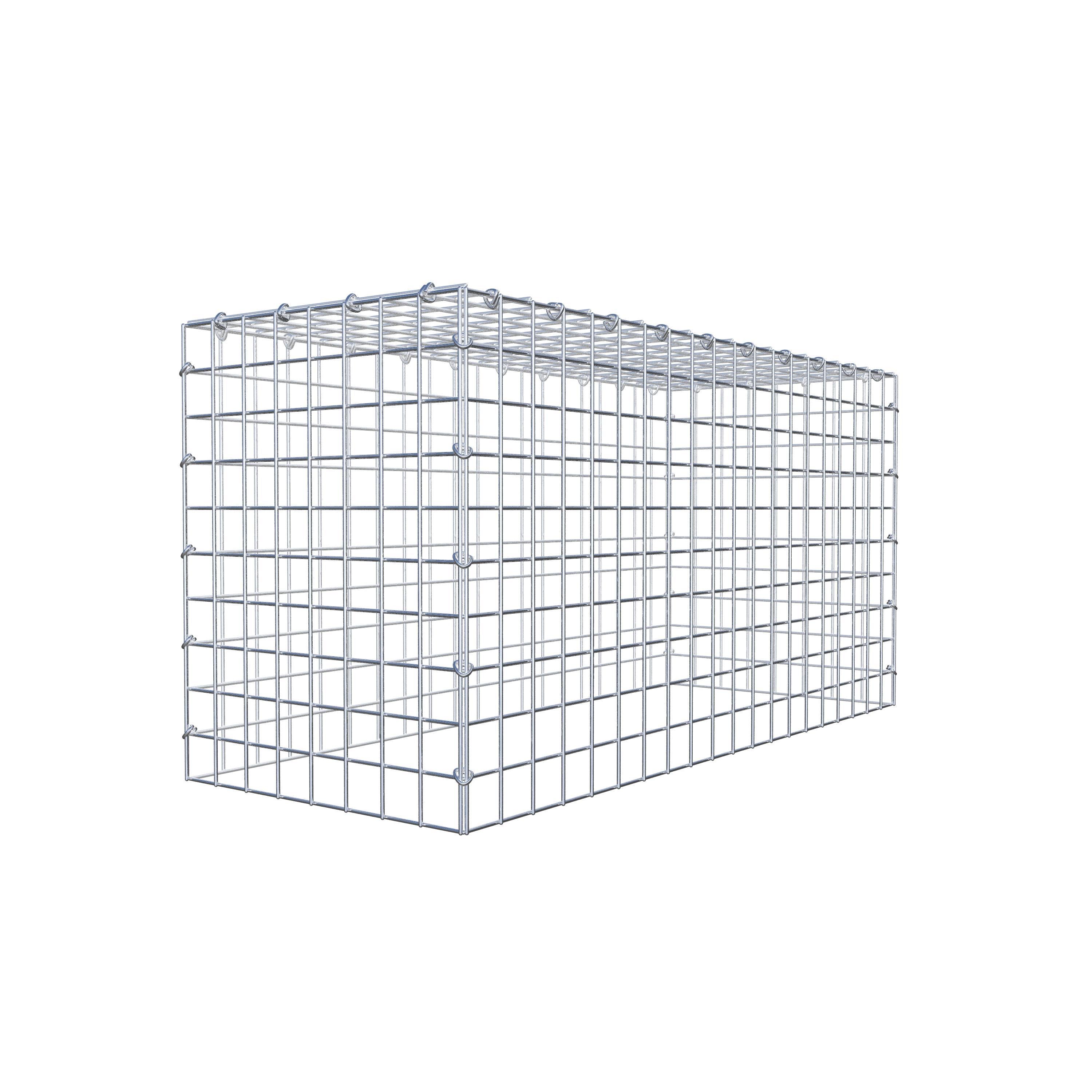 Mounted gabion type 3 100 cm x 50 cm x 40 cm (L x H x D), mesh size 5 cm x 5 cm, C-ring