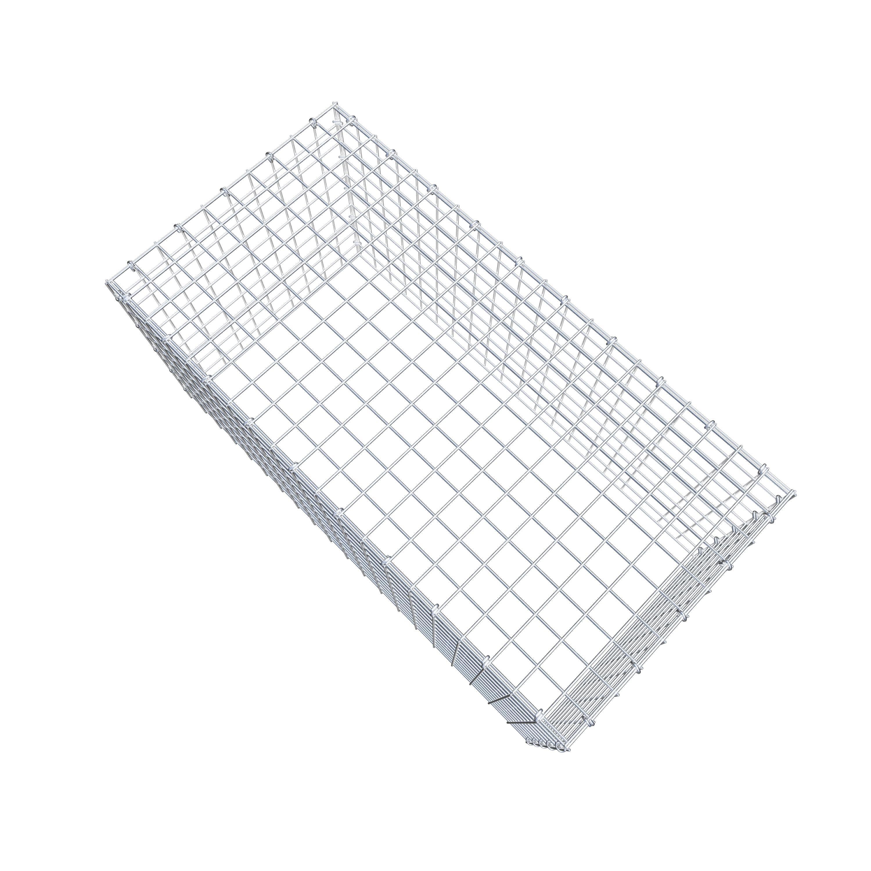 Mounted gabion type 3 100 cm x 50 cm x 50 cm (L x H x D), mesh size 5 cm x 5 cm, C-ring