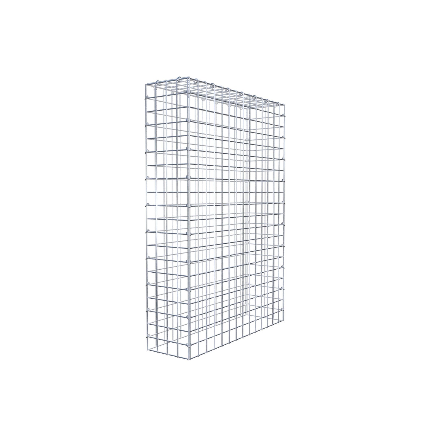 Monteret gabion type 3 100 cm x 70 cm x 20 cm (L x H x D), maskestørrelse 5 cm x 5 cm, C-ring