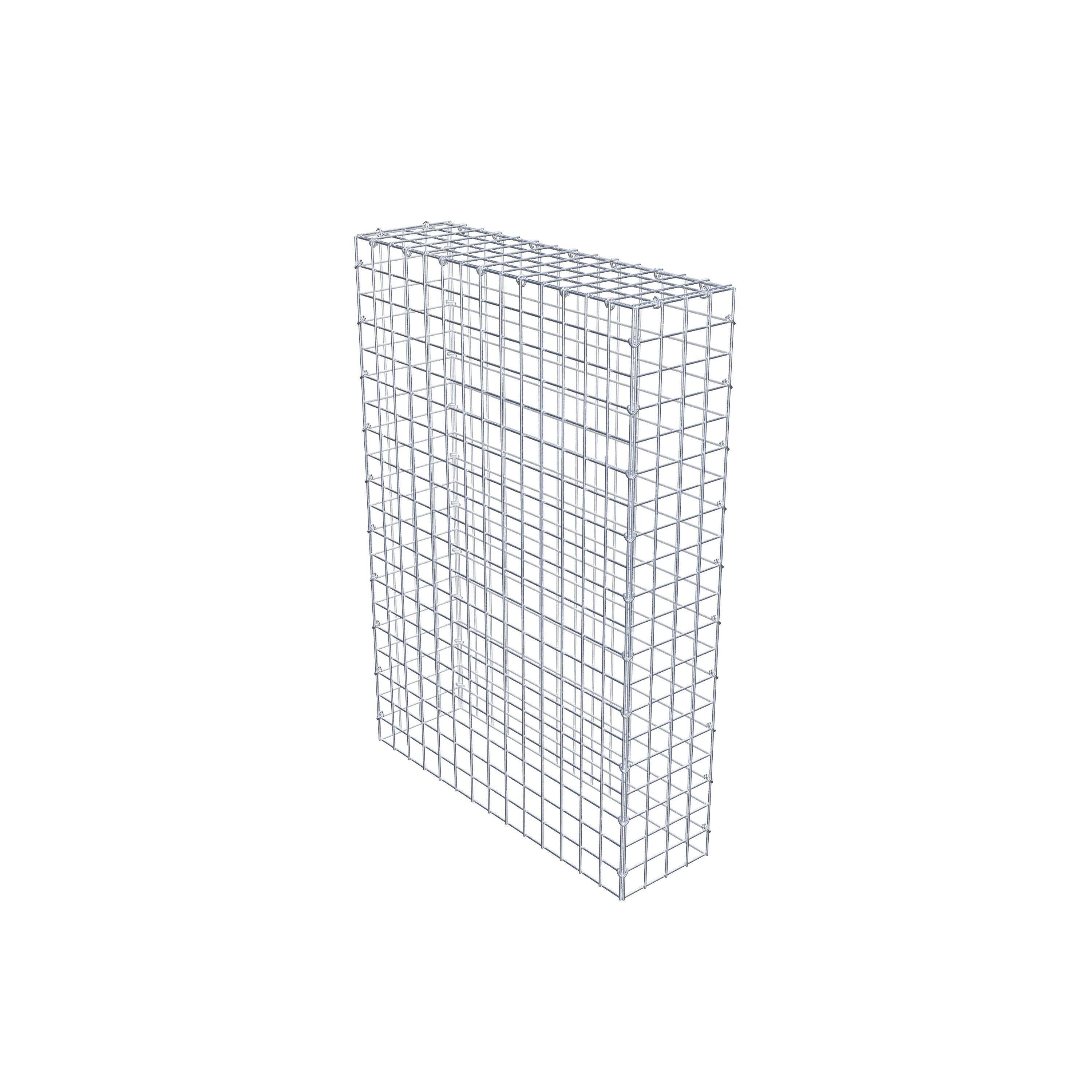 Mounted gabion type 3 100 cm x 70 cm x 20 cm (L x H x D), mesh size 5 cm x 5 cm, C-ring