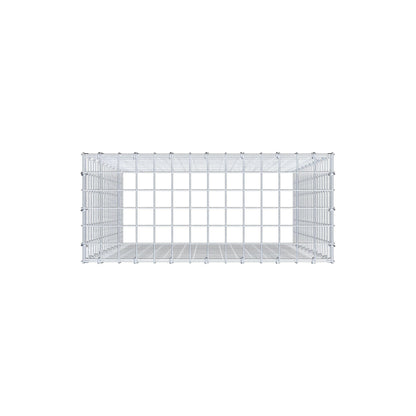 Mounted gabion type 3 100 cm x 70 cm x 30 cm (L x H x D), mesh size 5 cm x 5 cm, C-ring