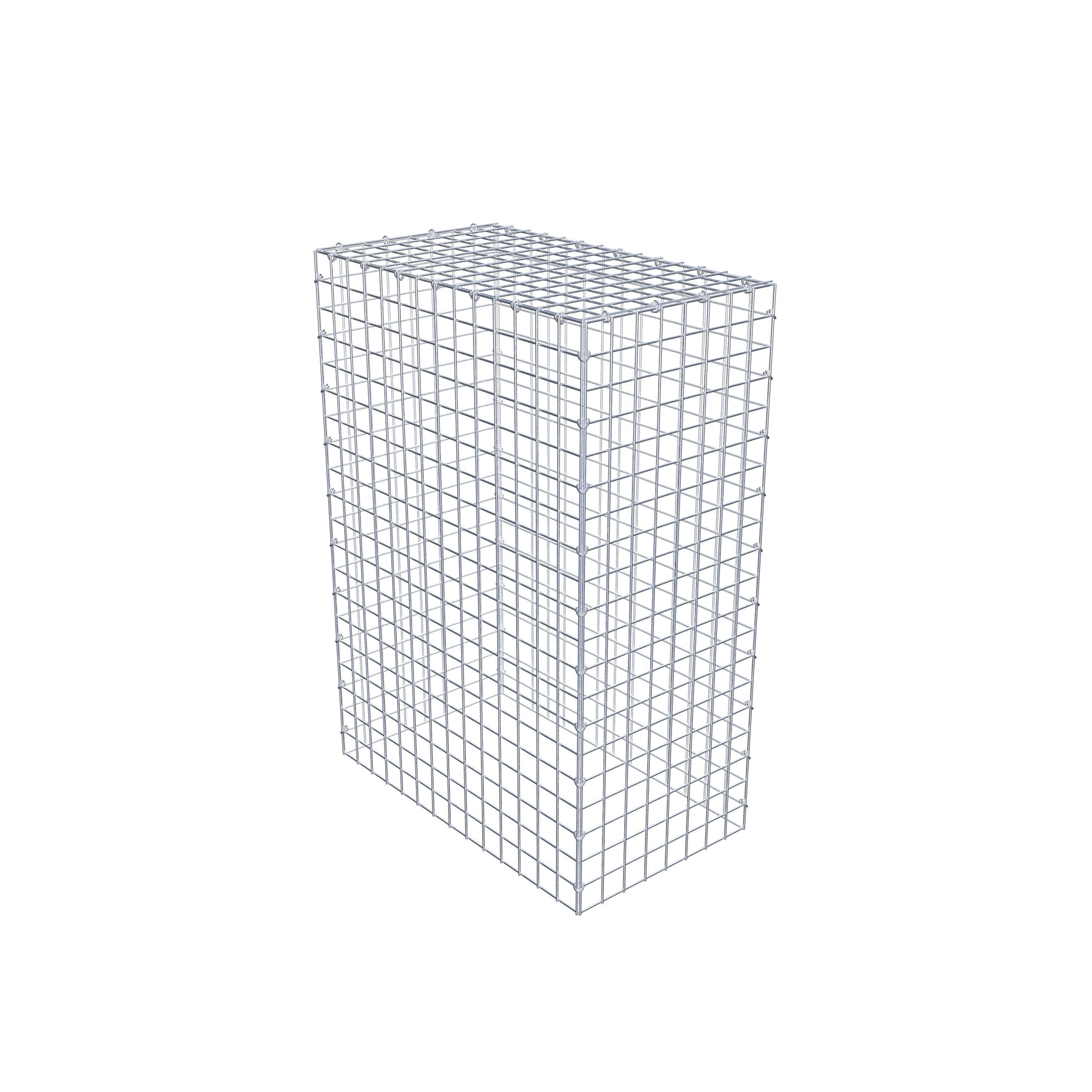 Monteret gabion type 3 100 cm x 70 cm x 40 cm (L x H x D), maskestørrelse 5 cm x 5 cm, C-ring