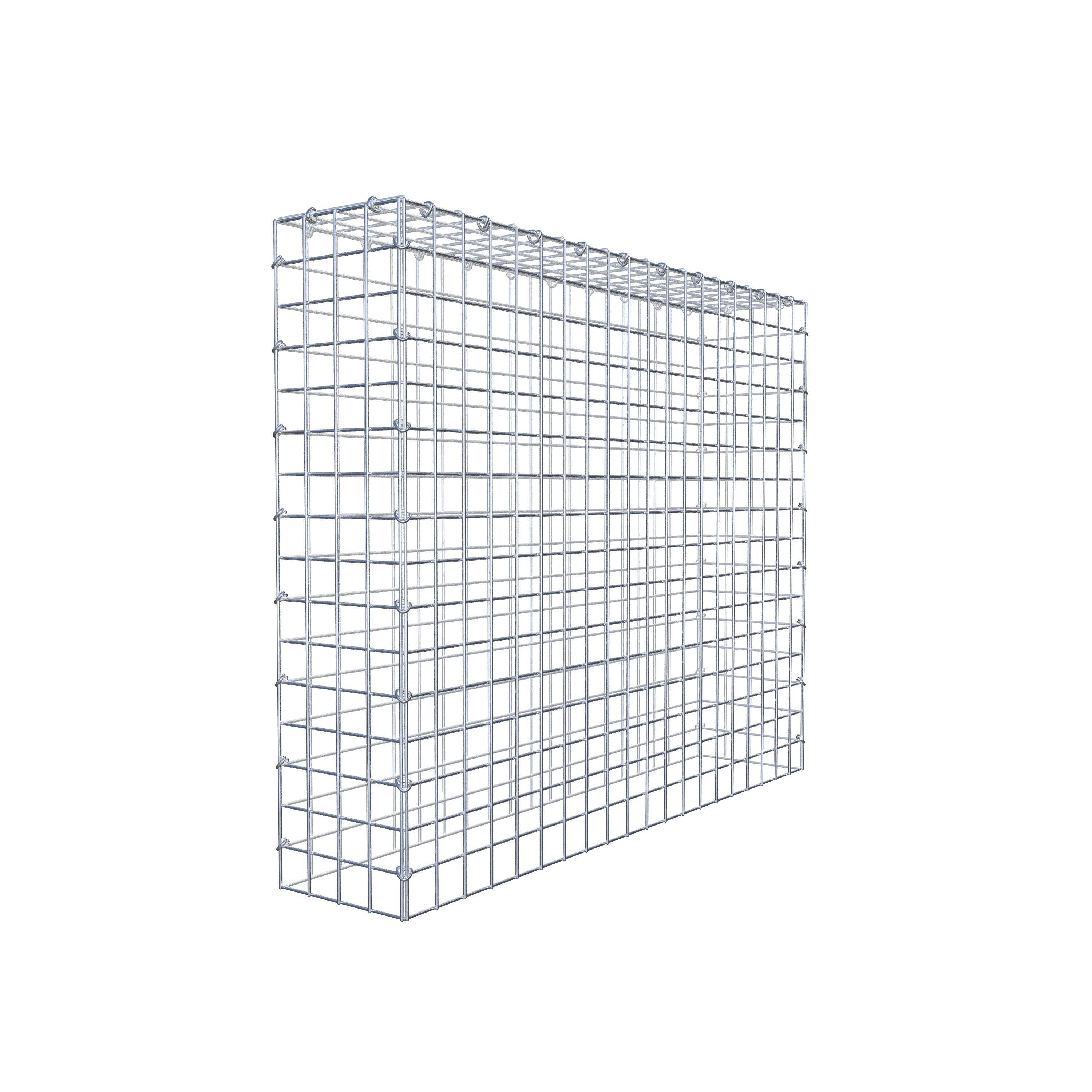 Mounted gabion type 3 100 cm x 80 cm x 20 cm (L x H x D), mesh size 5 cm x 5 cm, C-ring