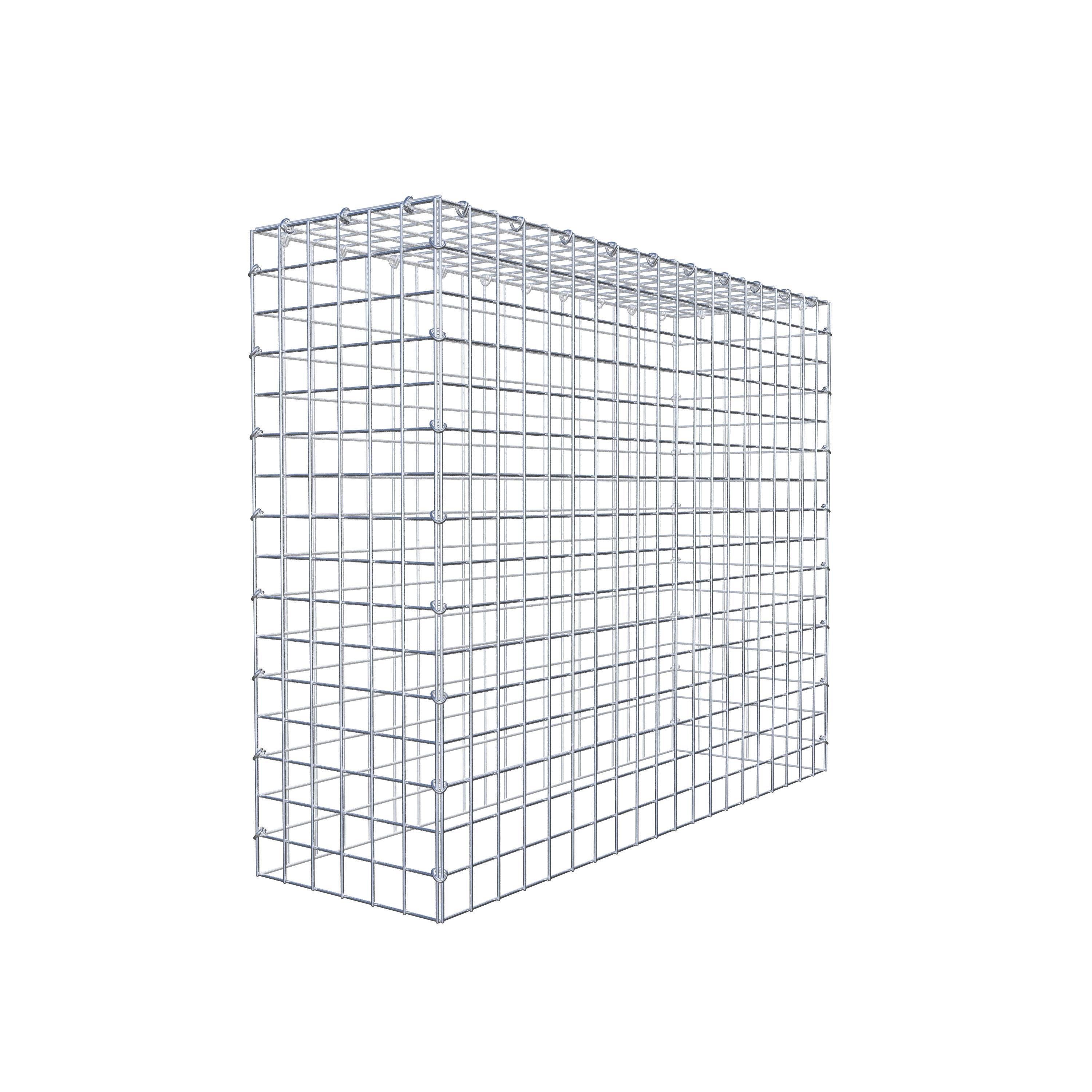 Mounted gabion type 3 100 cm x 80 cm x 30 cm (L x H x D), mesh size 5 cm x 5 cm, C-ring