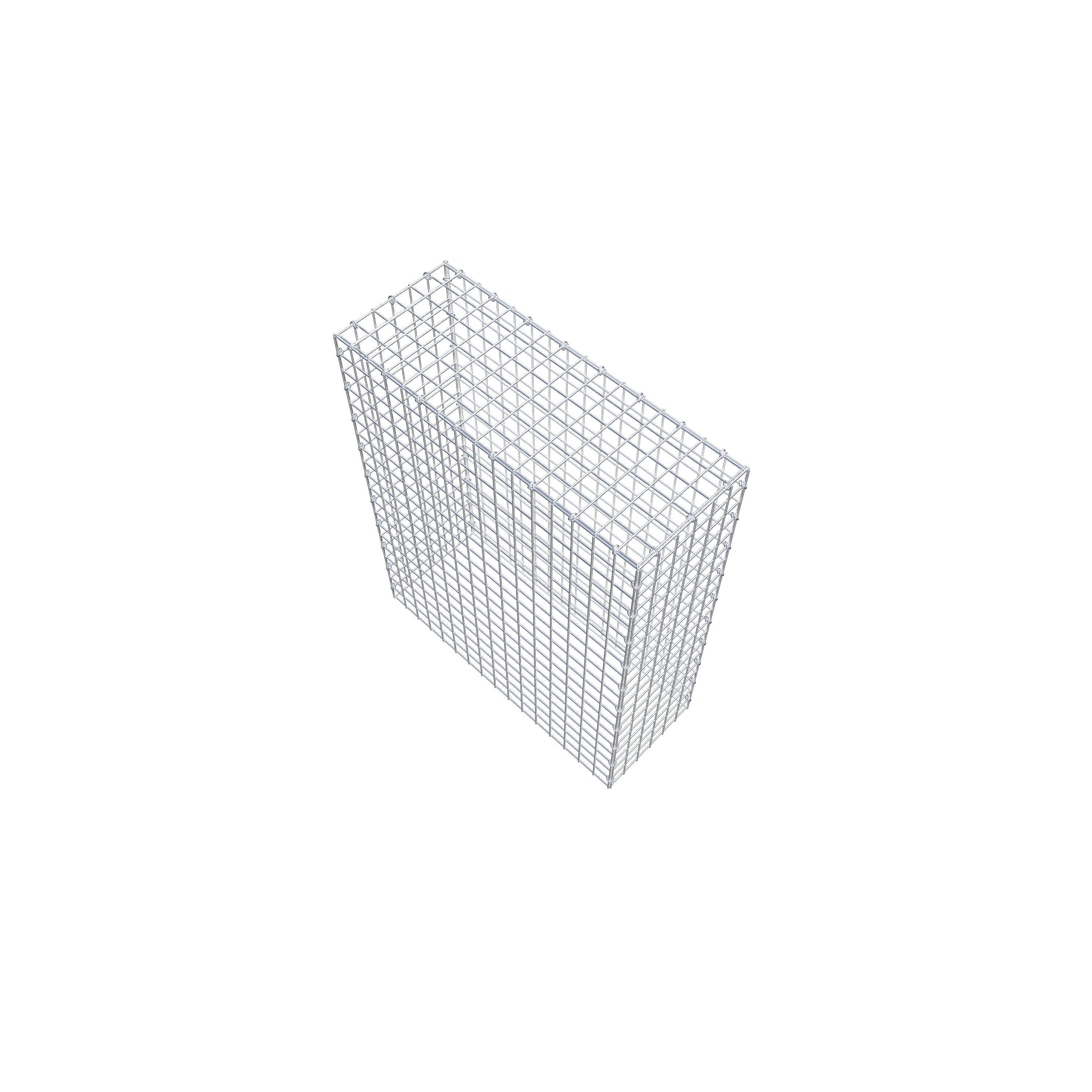 Mounted gabion type 3 100 cm x 80 cm x 30 cm (L x H x D), mesh size 5 cm x 5 cm, C-ring