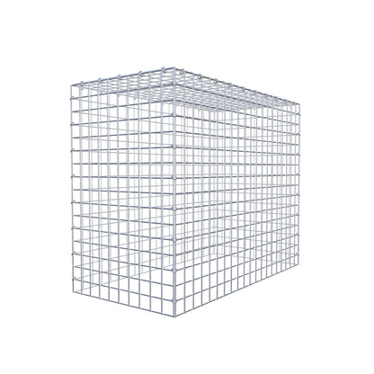 Monteret gabion type 3 100 cm x 80 cm x 50 cm (L x H x D), maskestørrelse 5 cm x 5 cm, C-ring
