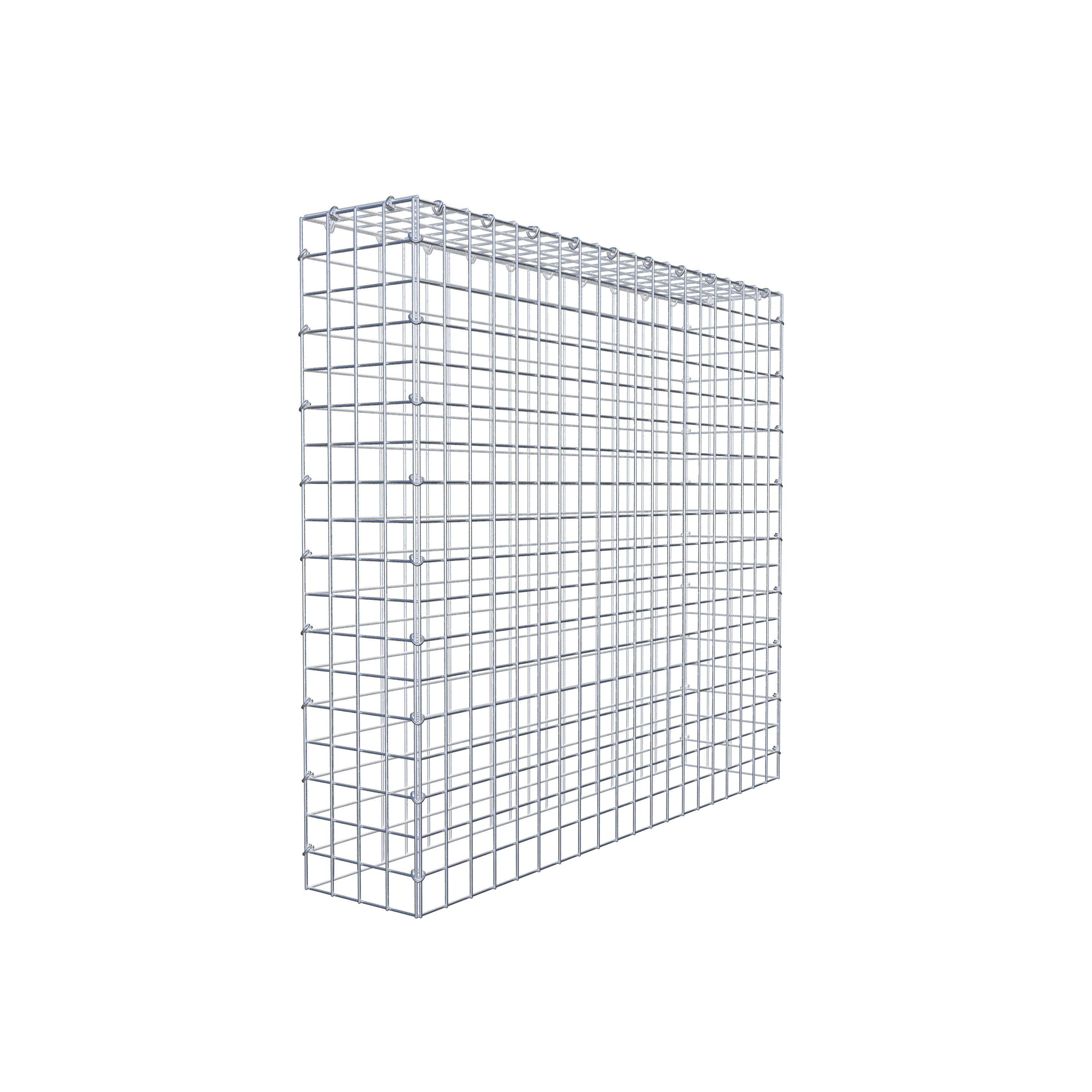 Anbaugabione Typ 3 100 cm x 90 cm x 20 cm (L x H x T), Maschenweite 5 cm x 5 cm, C-Ring