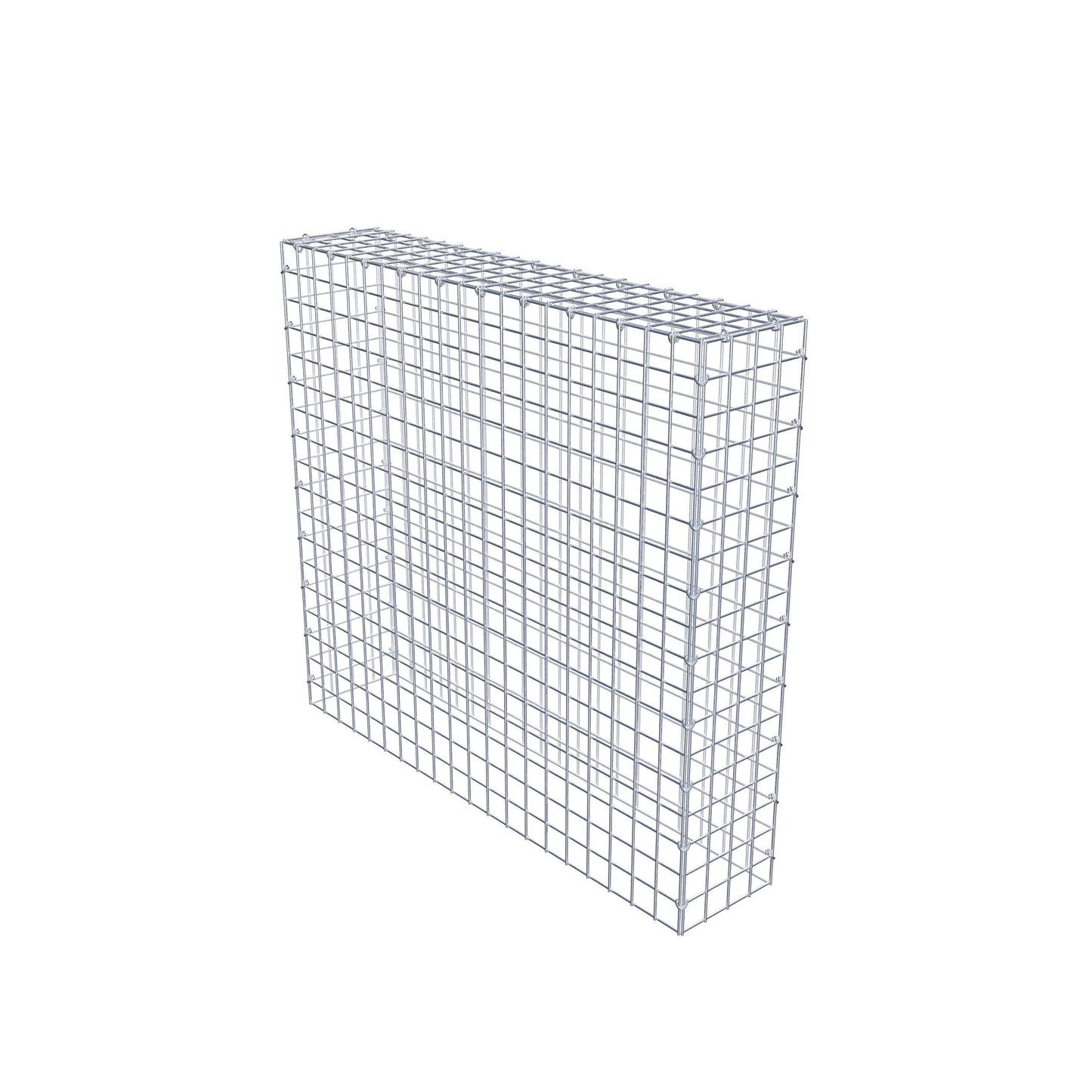Mounted gabion type 3 100 cm x 90 cm x 20 cm (L x H x D), mesh size 5 cm x 5 cm, C-ring