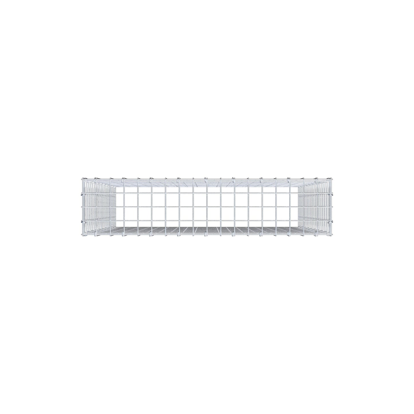 Mounted gabion type 3 100 cm x 90 cm x 20 cm (L x H x D), mesh size 5 cm x 5 cm, C-ring