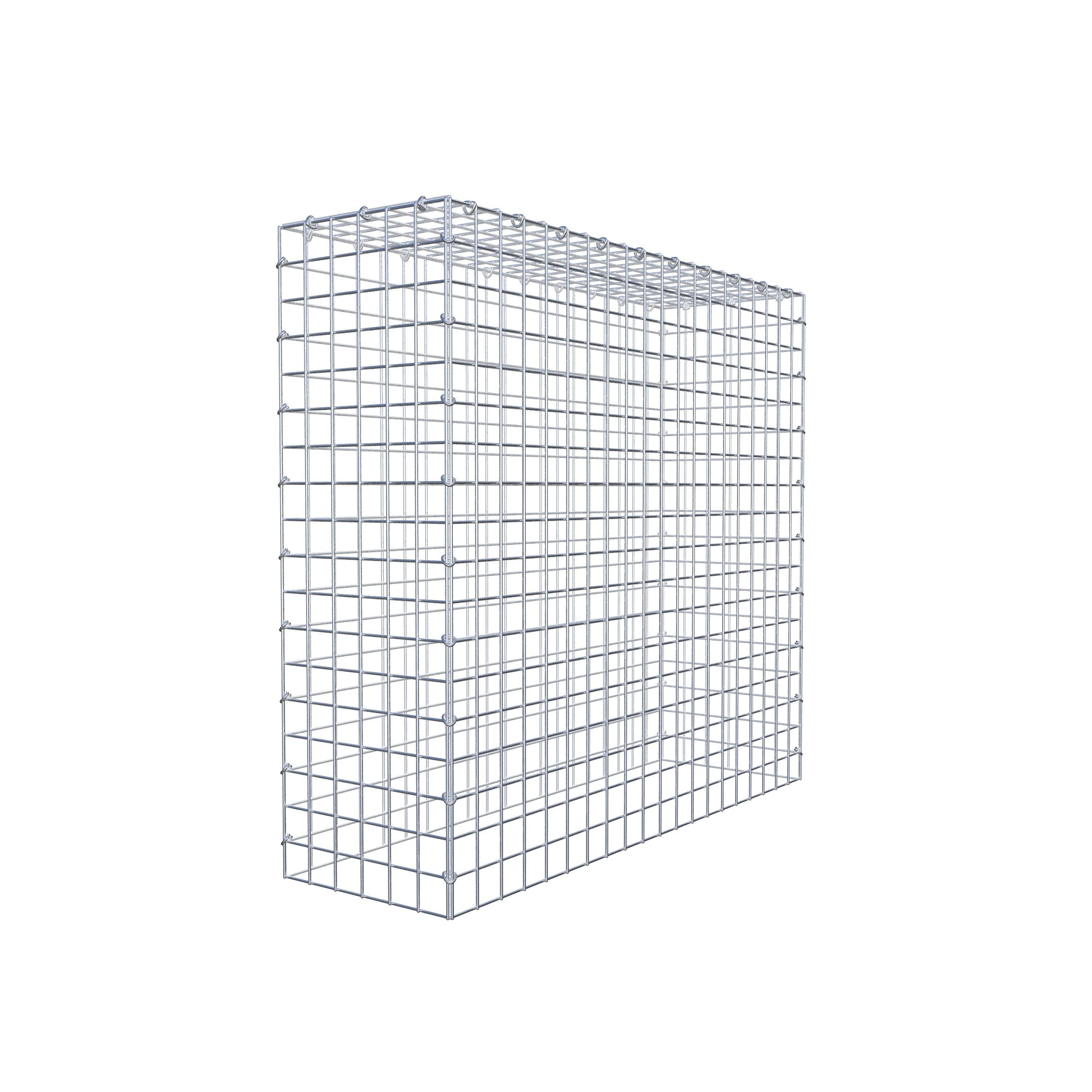 Mounted gabion type 3 100 cm x 90 cm x 30 cm (L x H x D), mesh size 5 cm x 5 cm, C-ring