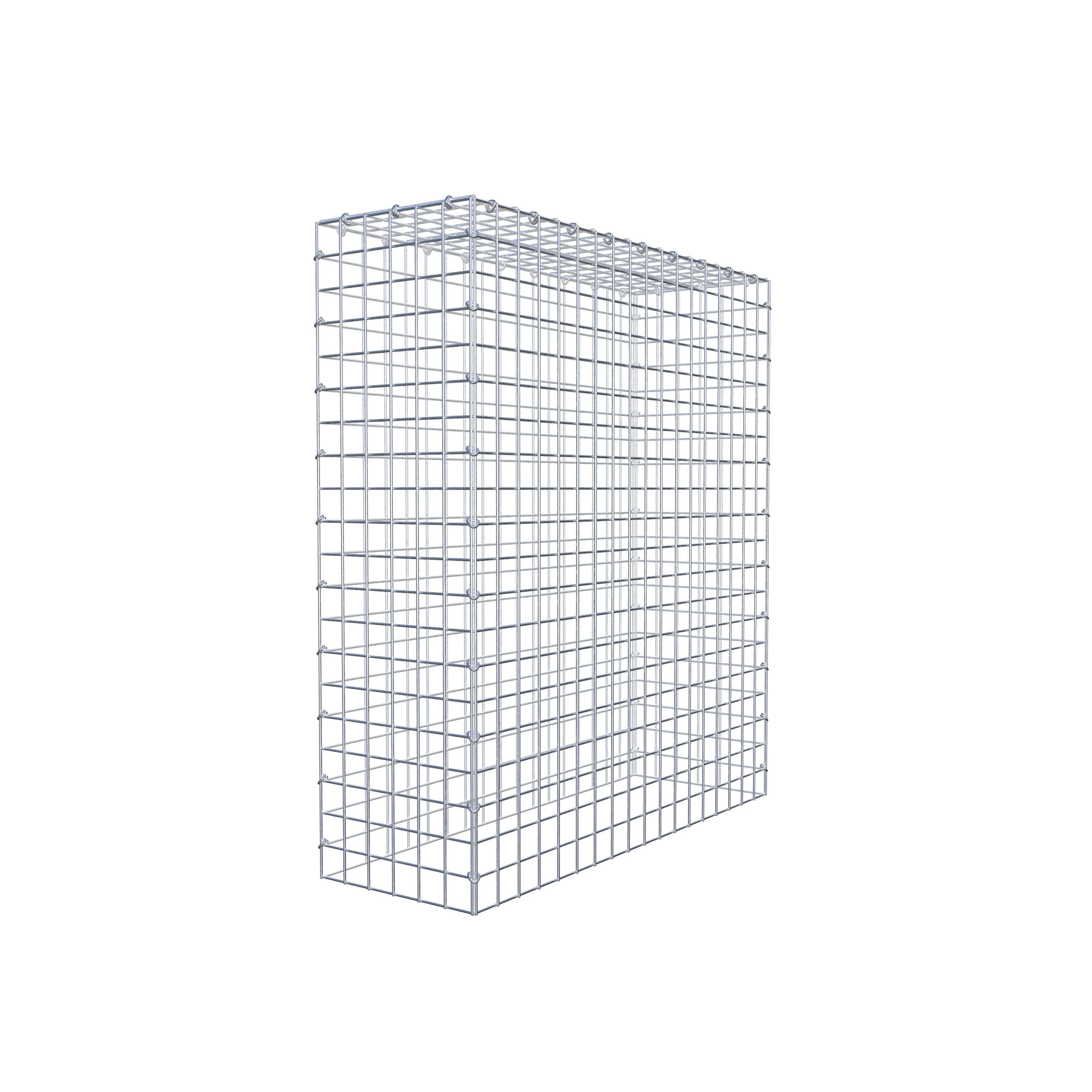 Mounted gabion type 3 100 cm x 90 cm x 30 cm (L x H x D), mesh size 5 cm x 5 cm, C-ring