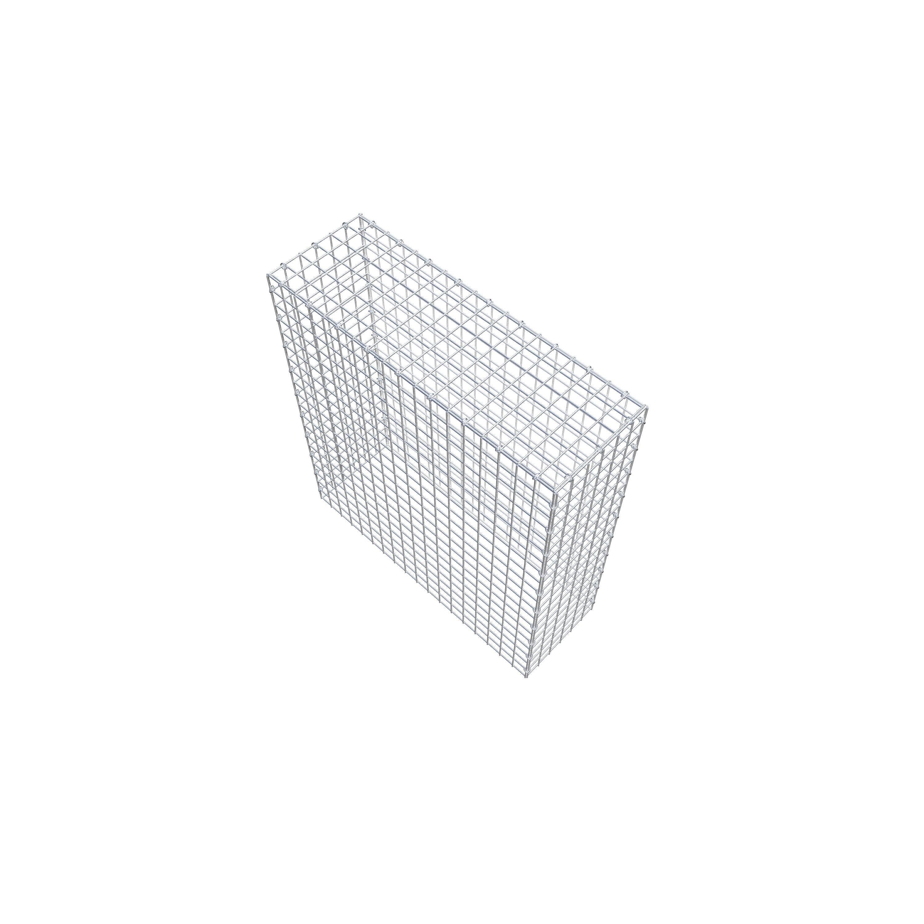 Mounted gabion type 3 100 cm x 90 cm x 30 cm (L x H x D), mesh size 5 cm x 5 cm, C-ring