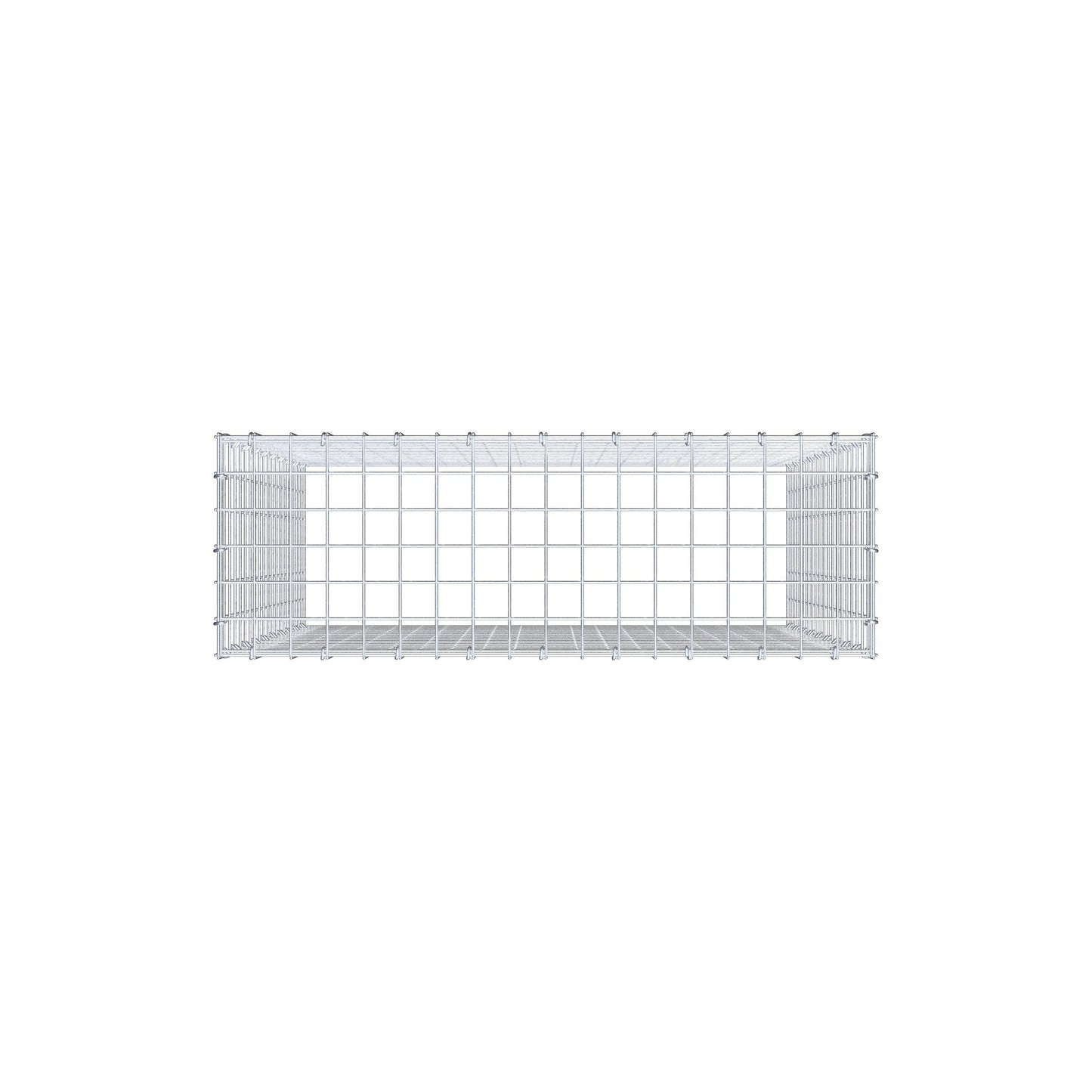 Anbaugabione Typ 3 100 cm x 90 cm x 30 cm (L x H x T), Maschenweite 5 cm x 5 cm, C-Ring