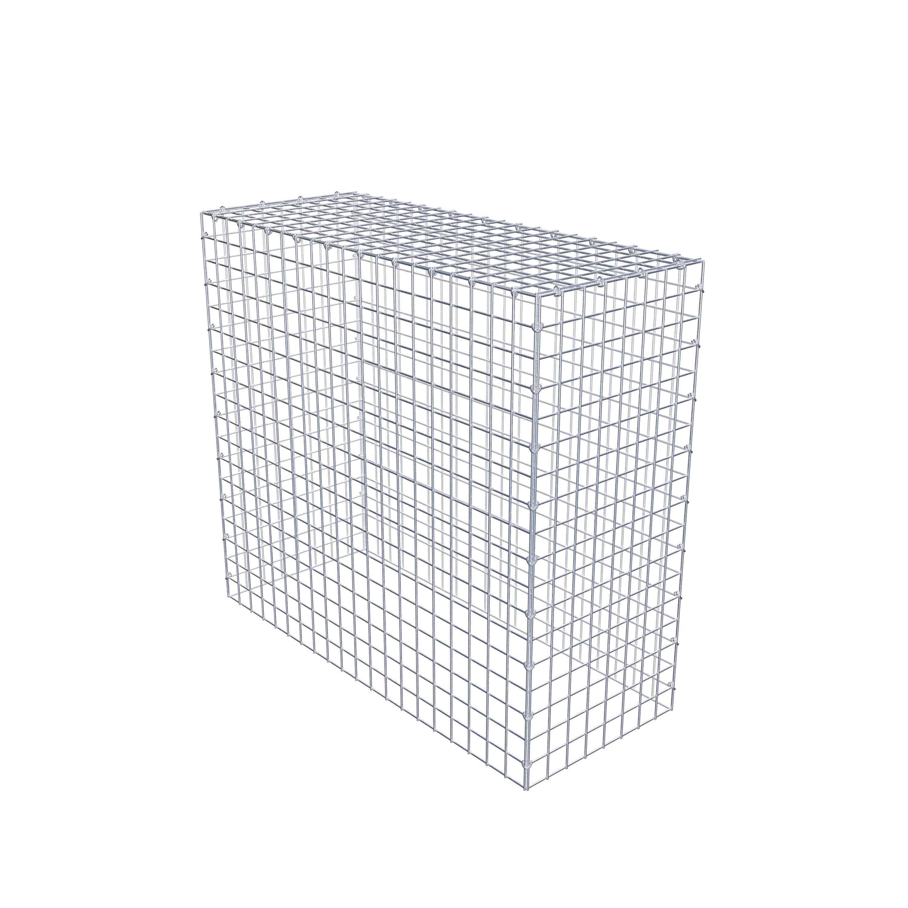 Monteret gabion type 3 100 cm x 90 cm x 40 cm (L x H x D), maskestørrelse 5 cm x 5 cm, C-ring