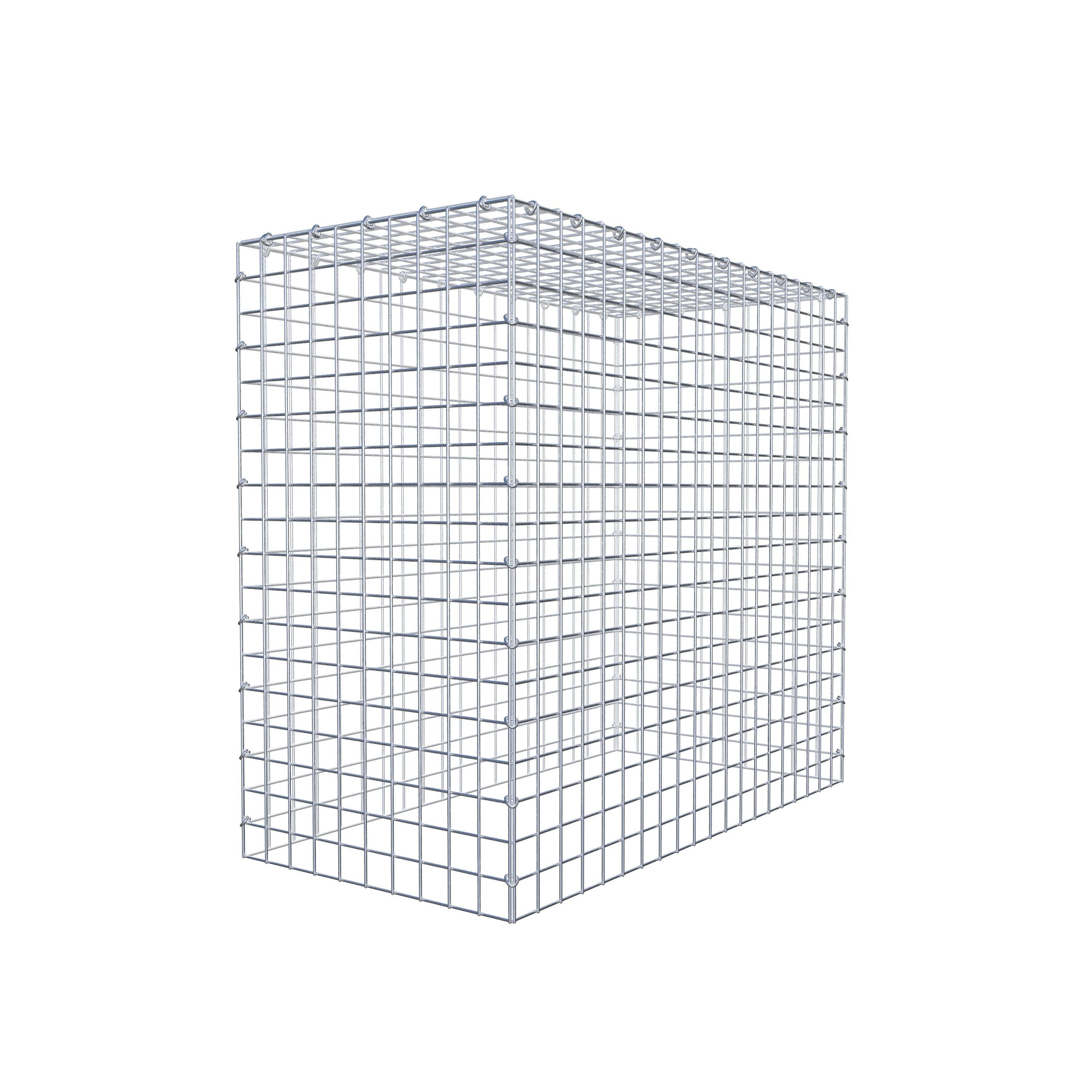 Monteret gabion type 3 100 cm x 90 cm x 50 cm (L x H x D), maskestørrelse 5 cm x 5 cm, C-ring