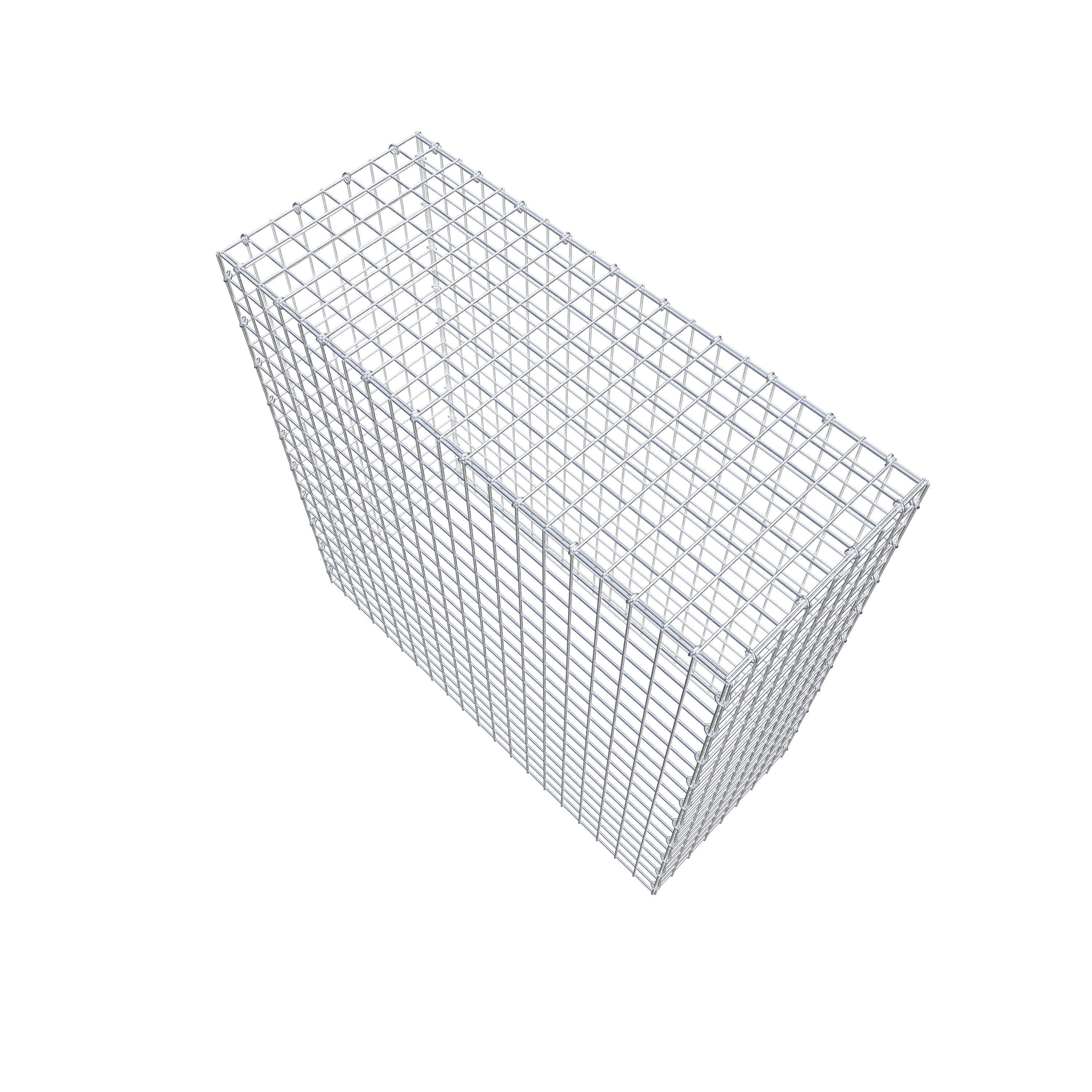 Mounted gabion type 3 100 cm x 100 cm x 40 cm (L x H x D), mesh size 5 cm x 5 cm, C-ring