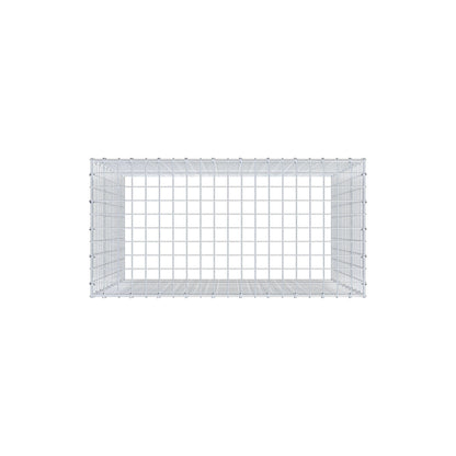 Extra gabion typ 3 100 cm x 100 cm x 50 cm (L x H x D), maskstorlek 5 cm x 5 cm, C-ring