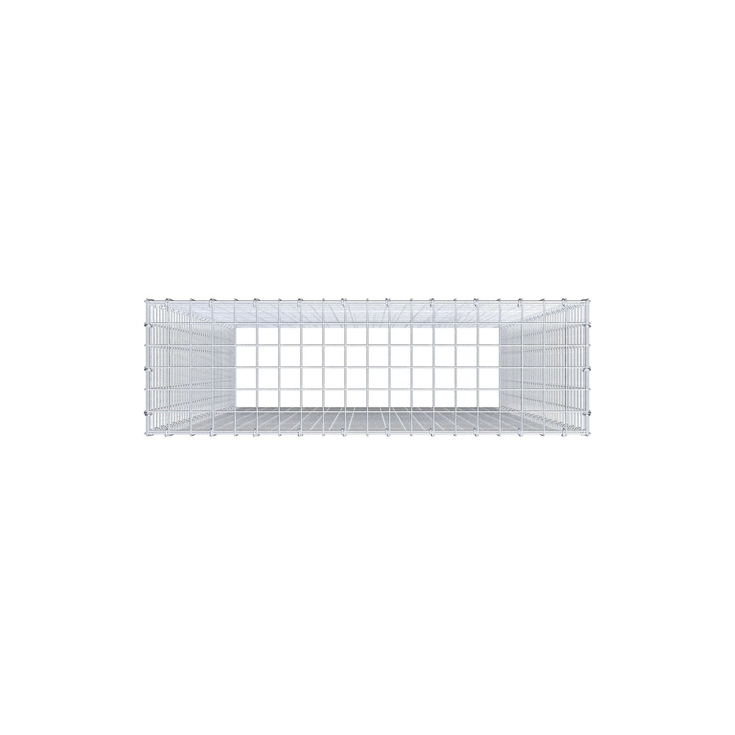 Monteret gabion type 3 200 cm x 100 cm x 30 cm (L x H x D), maskestørrelse 5 cm x 5 cm, C-ring